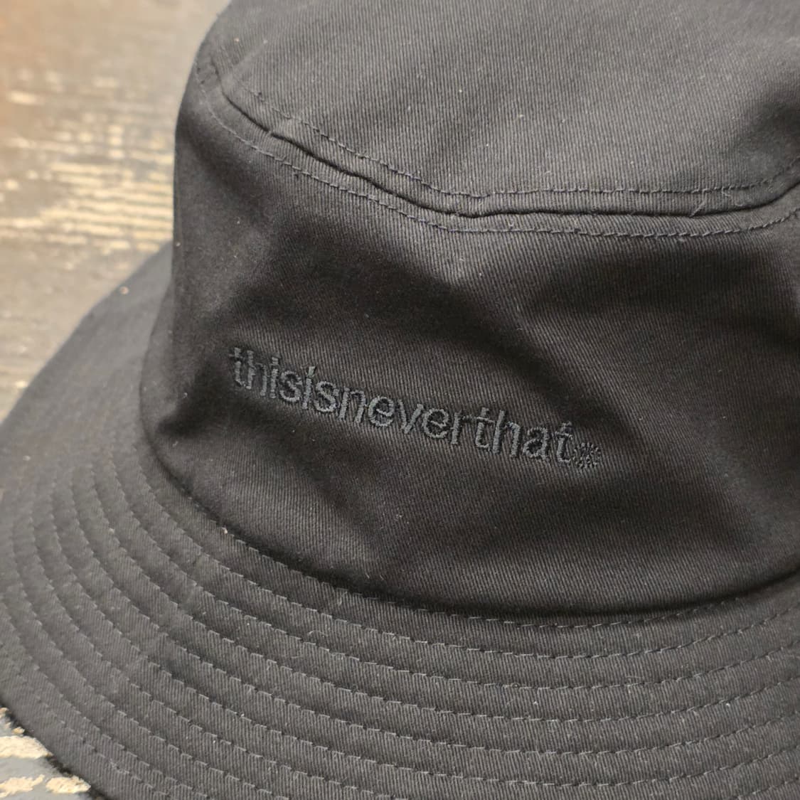 디스이즈네버댓 블랙 버킷햇 모자 상품이미지2