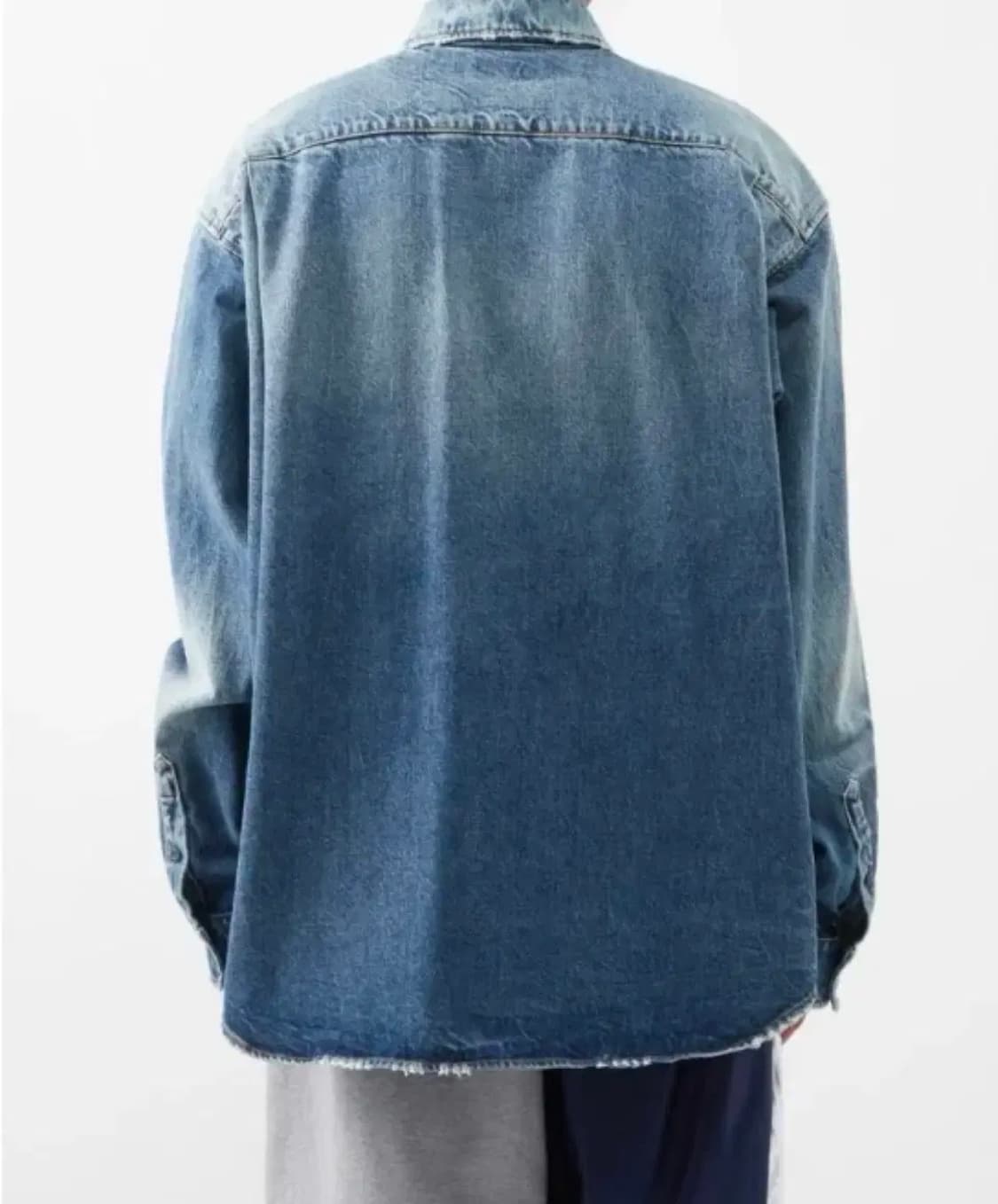 발렌시아가 bb로고 데님셔츠 상품이미지4