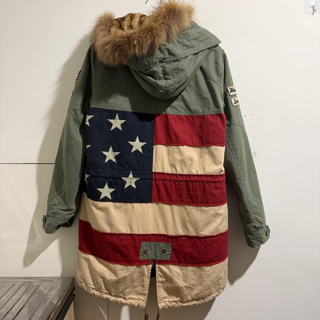 지프 성조기 피쉬테일 밀리터리 야상패딩 파카 상품이미지7