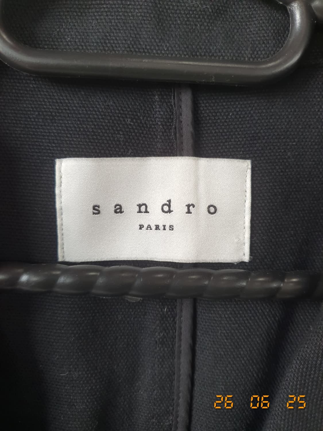 sandro(산드로) 정품 트렌치코트 97 블랙 상품이미지5