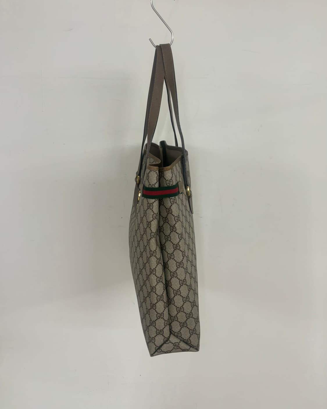 구찌 GG 수프림 웹 쉐리 라인 토트백 상품이미지3