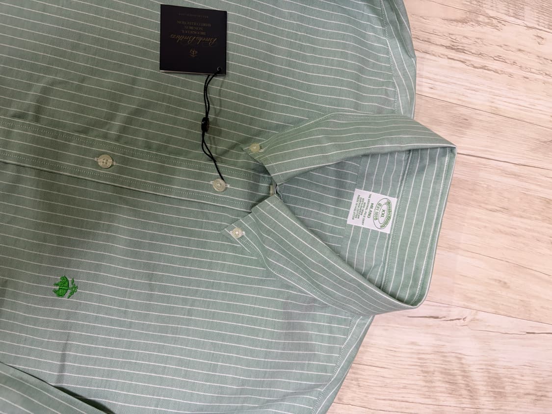 [XXL] 브룩스 브라더스 남성 셔츠 새상품 그린 상품이미지2