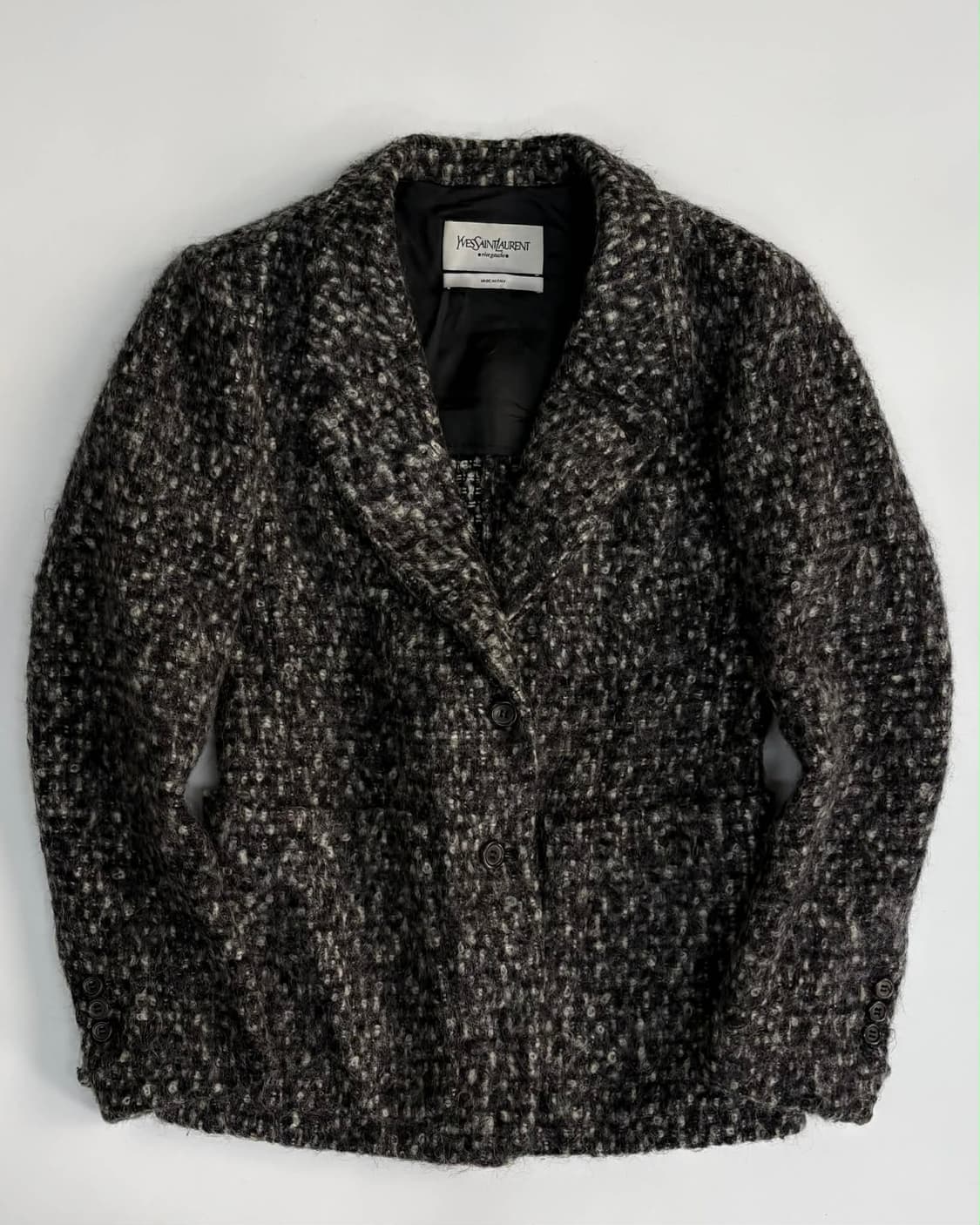 입생로랑 리브 고쉬 울 트위드 2B 블레이져 자켓 상품이미지1