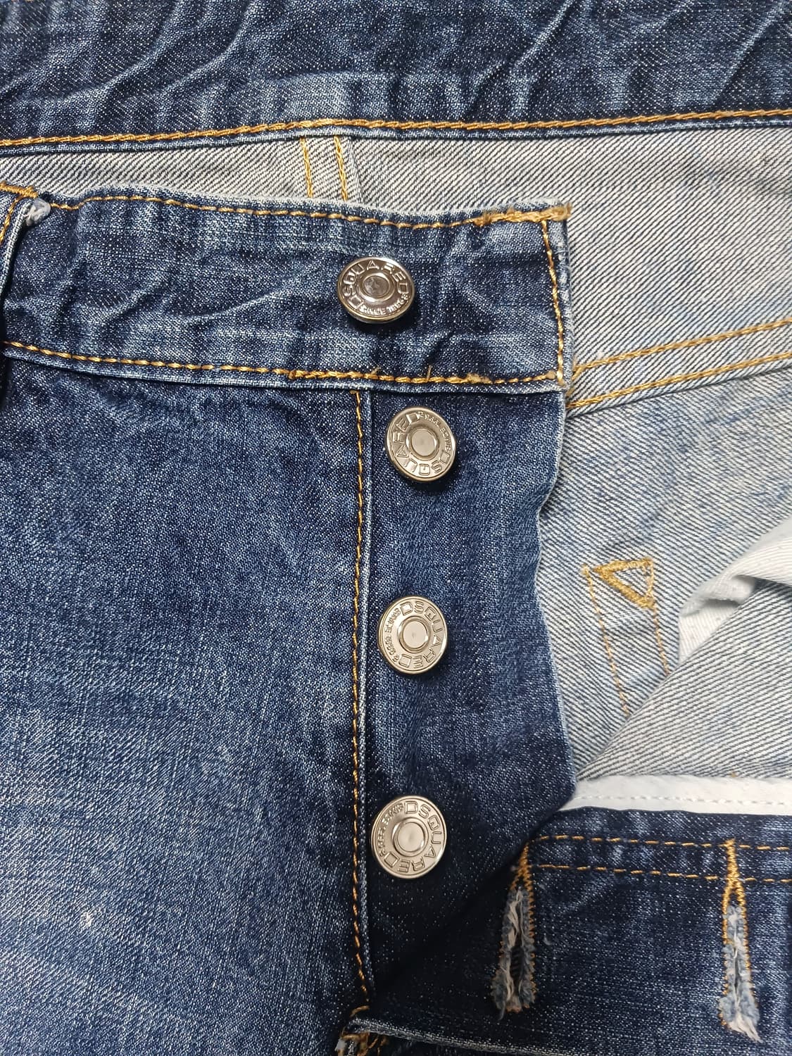 [34] 디스퀘어드2 멀티페인팅 레드탭 레귤러진 청바지 상품이미지6