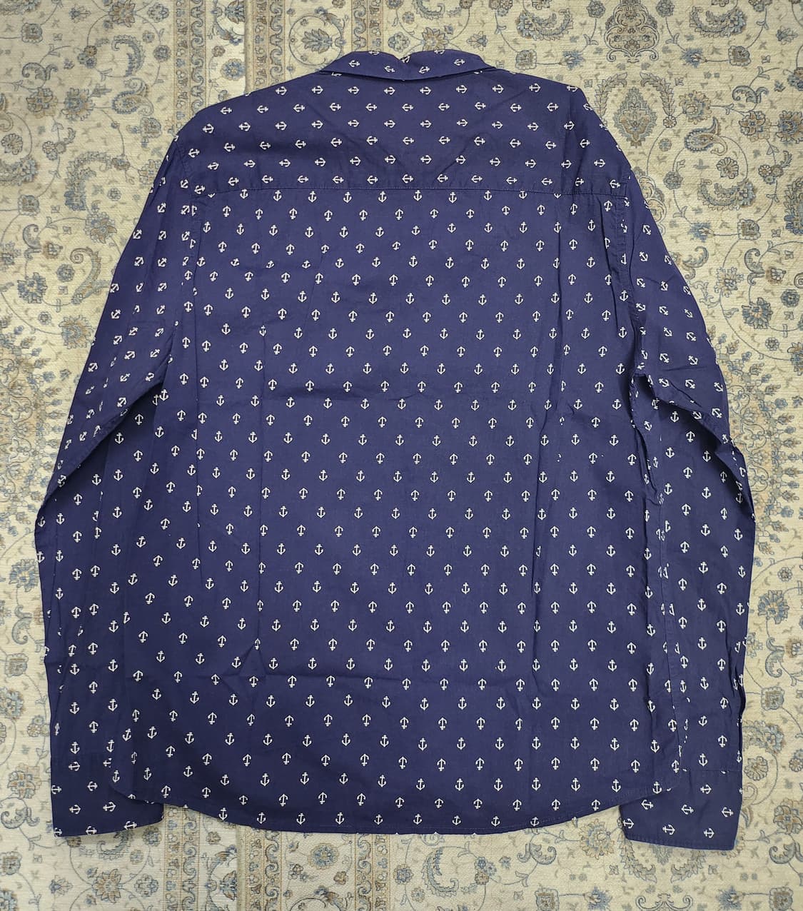 H&M 닻 패턴 네이비 셔츠 L 상품이미지2