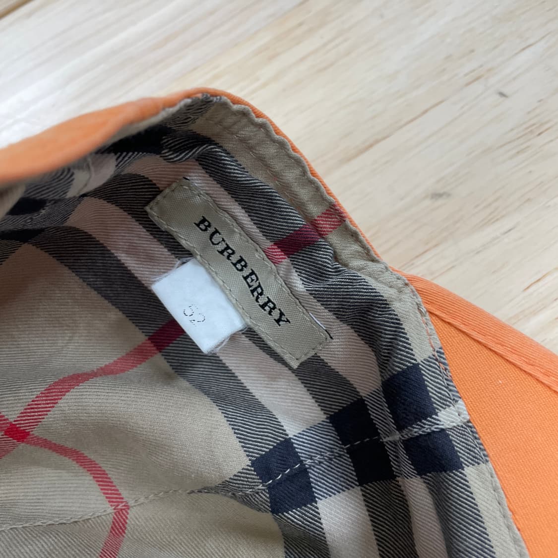 버버리 오렌지 볼캡 52(W) 상품이미지6