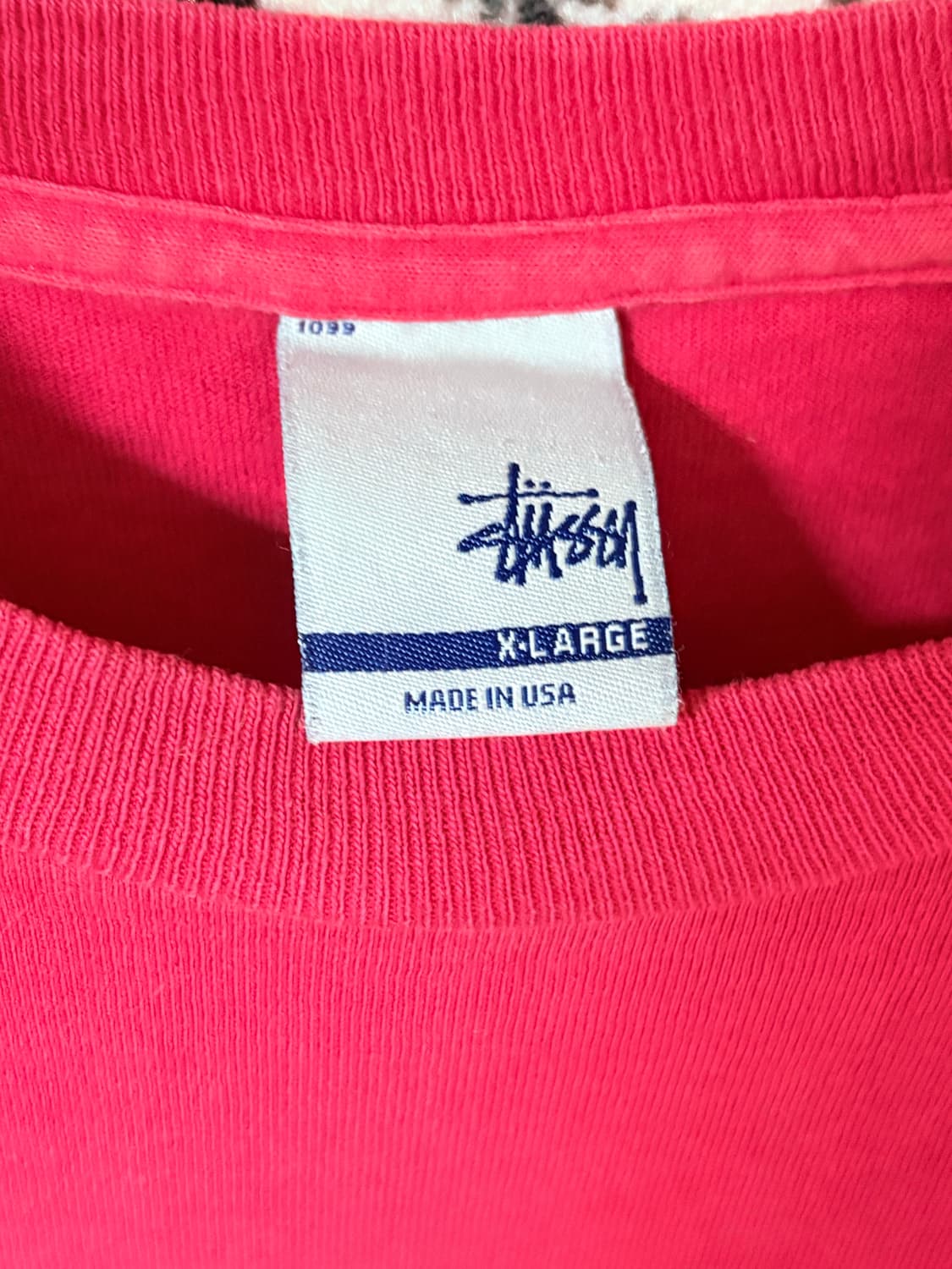 90’s Stussy usa red t-shirt  상품이미지2