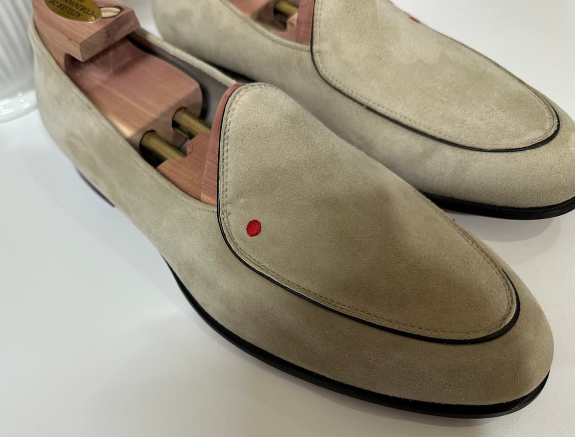 키톤 나폴리 시그니처 로고 클래식 스웨이드 로퍼 슈즈 새상품 상품이미지3