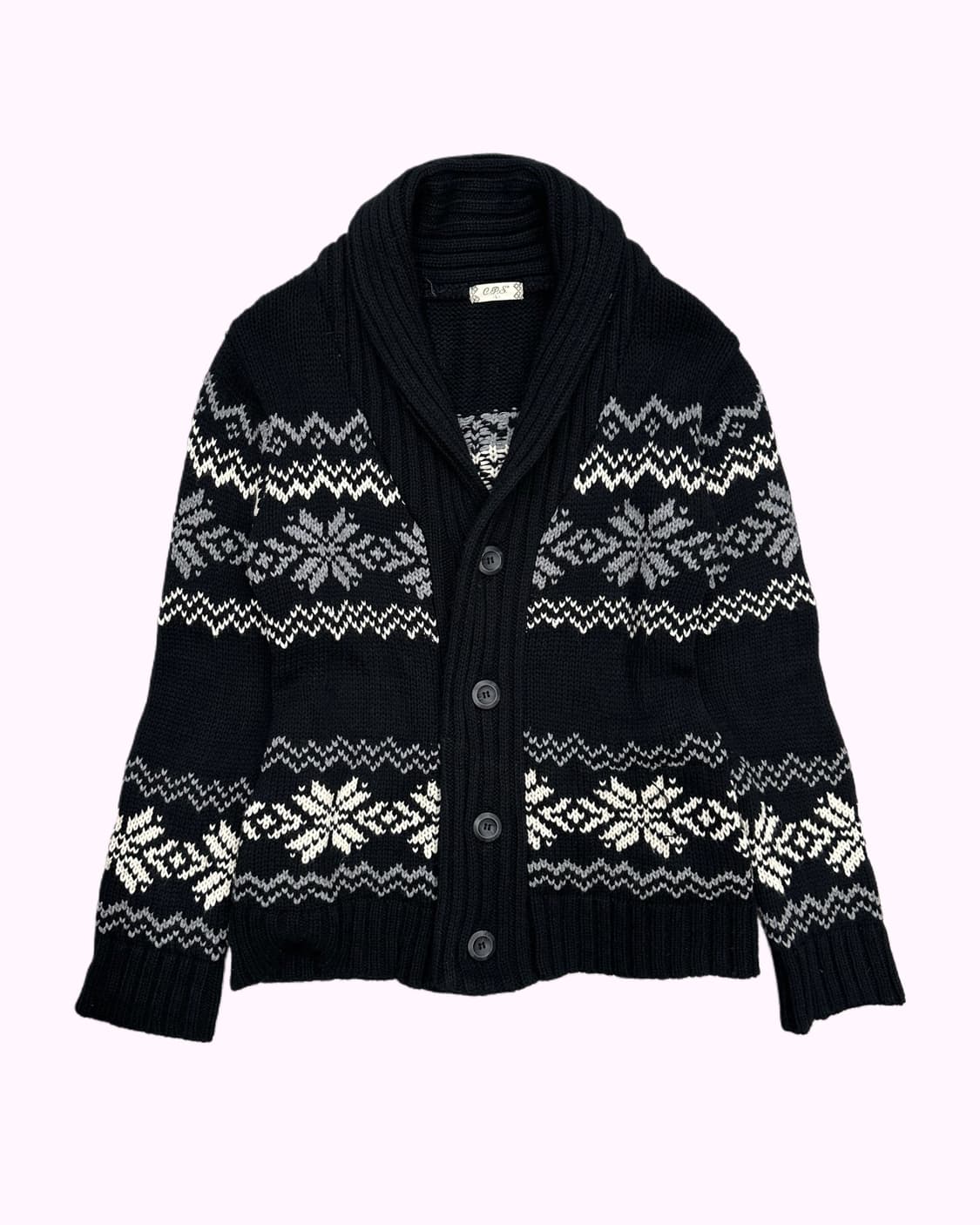 snow showl black knit cardigan 상품이미지1