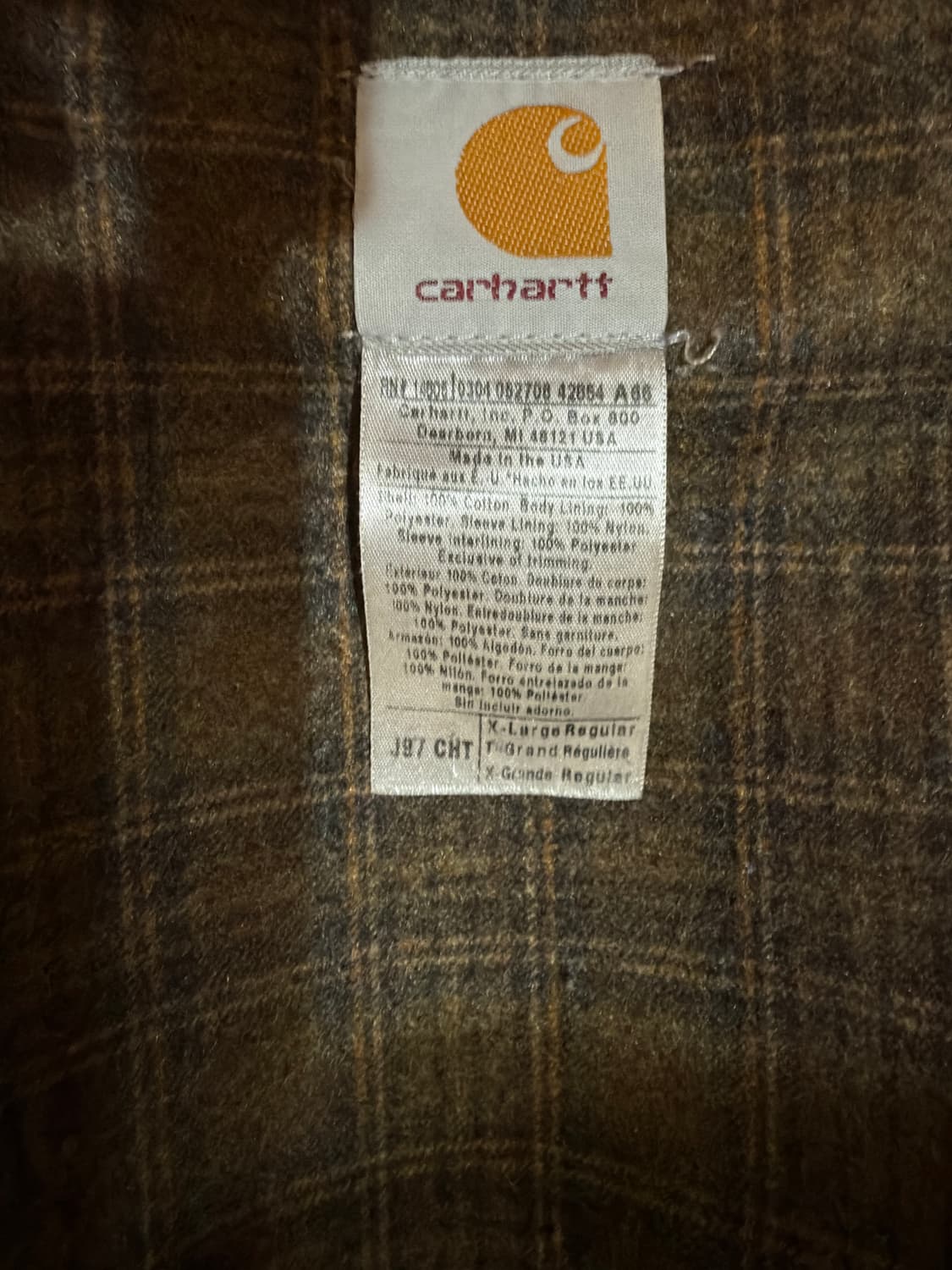 칼하트 디트로이트 자켓 J97 CHT 상품이미지6