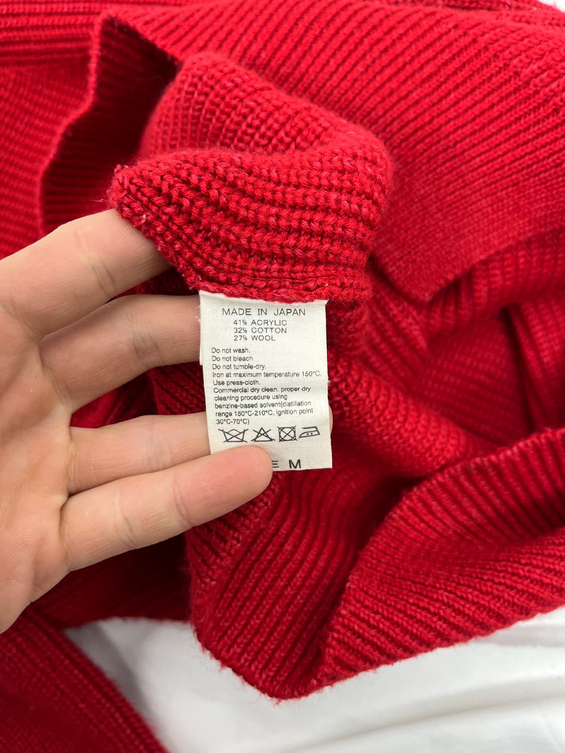 ADAM ET ROPE 레드 컬러 니트  상품이미지5