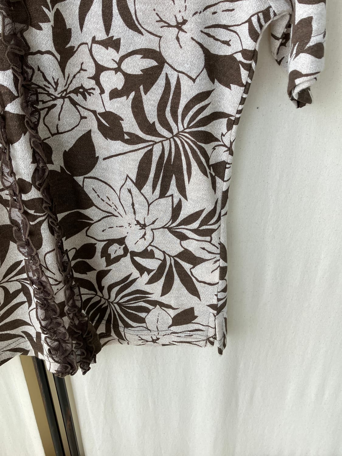 flower pattern lace oriental blouse 상품이미지7