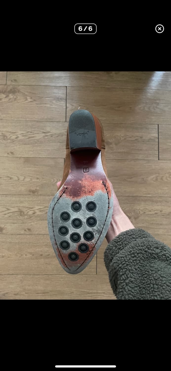 길프 Molko 45 Cuban boot in Calfsuede Tan 상품이미지6