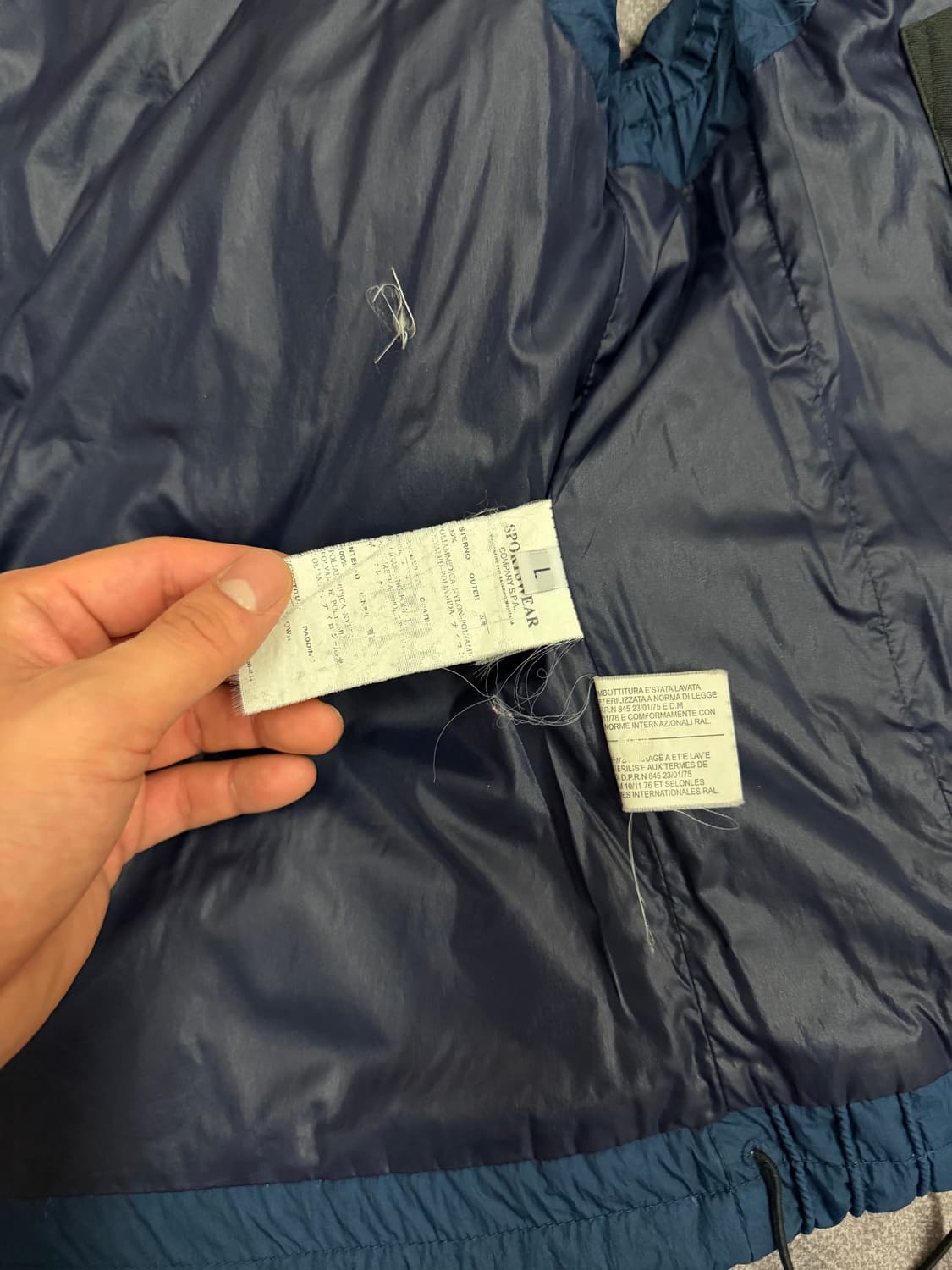 스톤아일랜드 08A/W Opaque 블루 패딩 베스트 자켓 상품이미지5