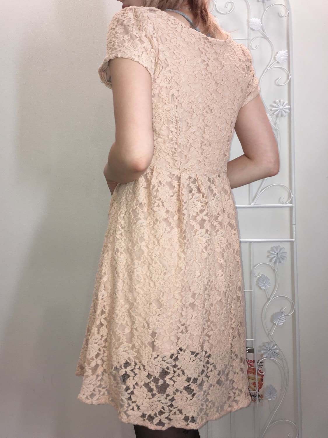 jpn vintage 핑크 레이스 원피스 상품이미지2