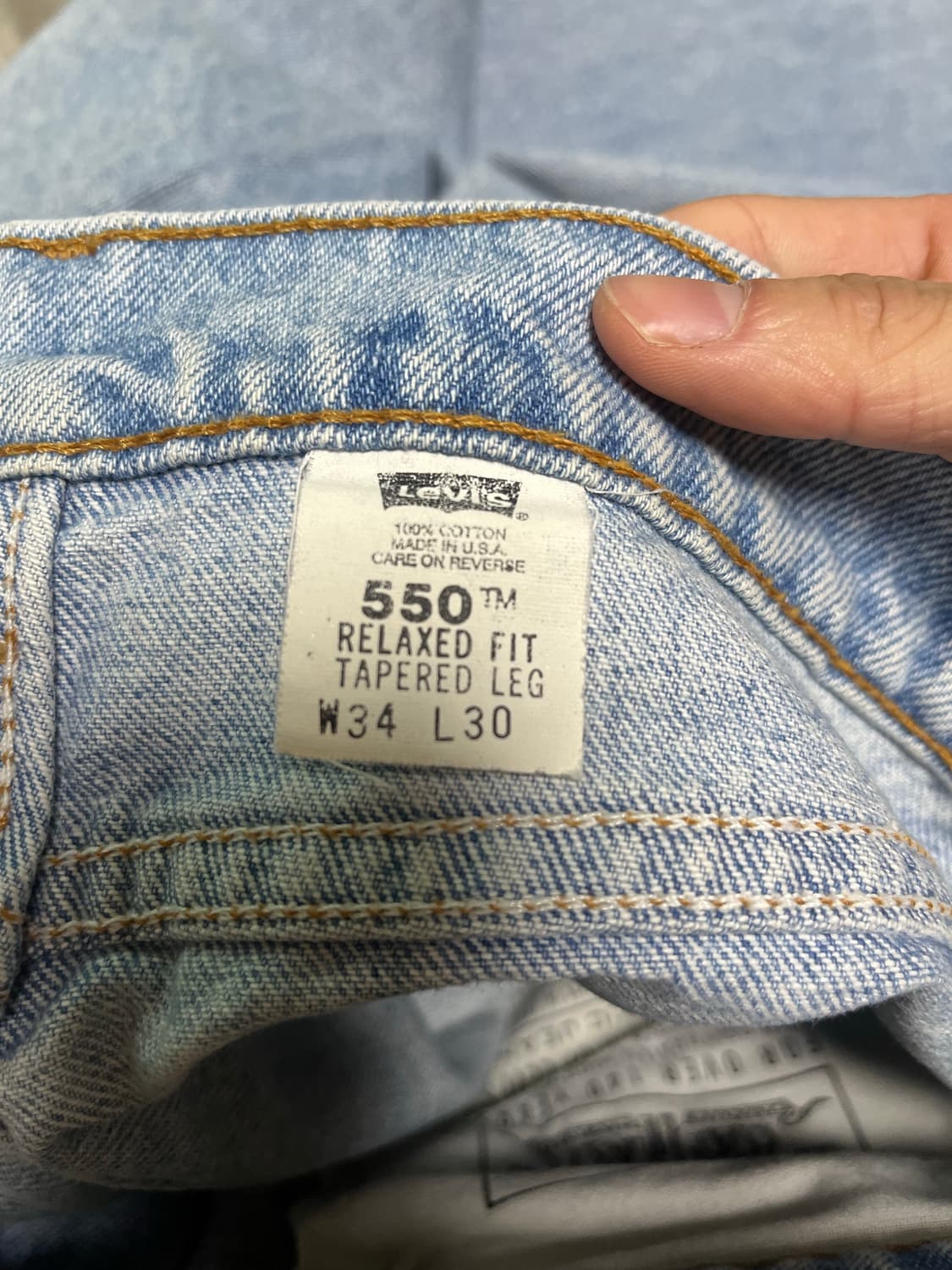 90s Levi’s 550 34 커팅진 상품이미지3
