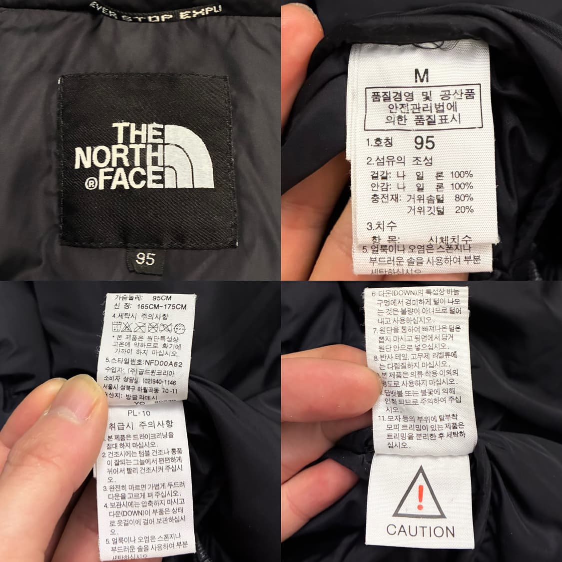 (M/100)노스페이스 1996 골드윈 레트로 눕시 700 패딩 블랙 상품이미지9