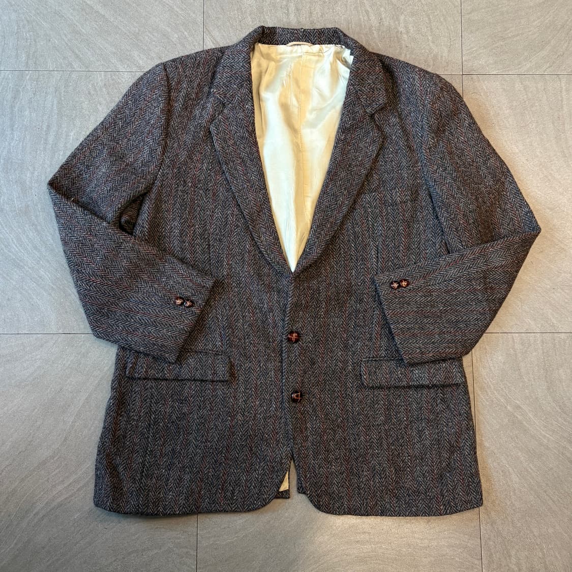 빈티지 해리스트위드 울 자켓 상품이미지1