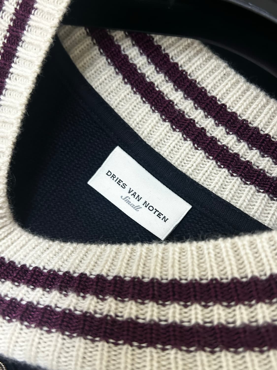 드리스 반 노튼 프레피 자수 스웻셔츠 S 상품이미지3