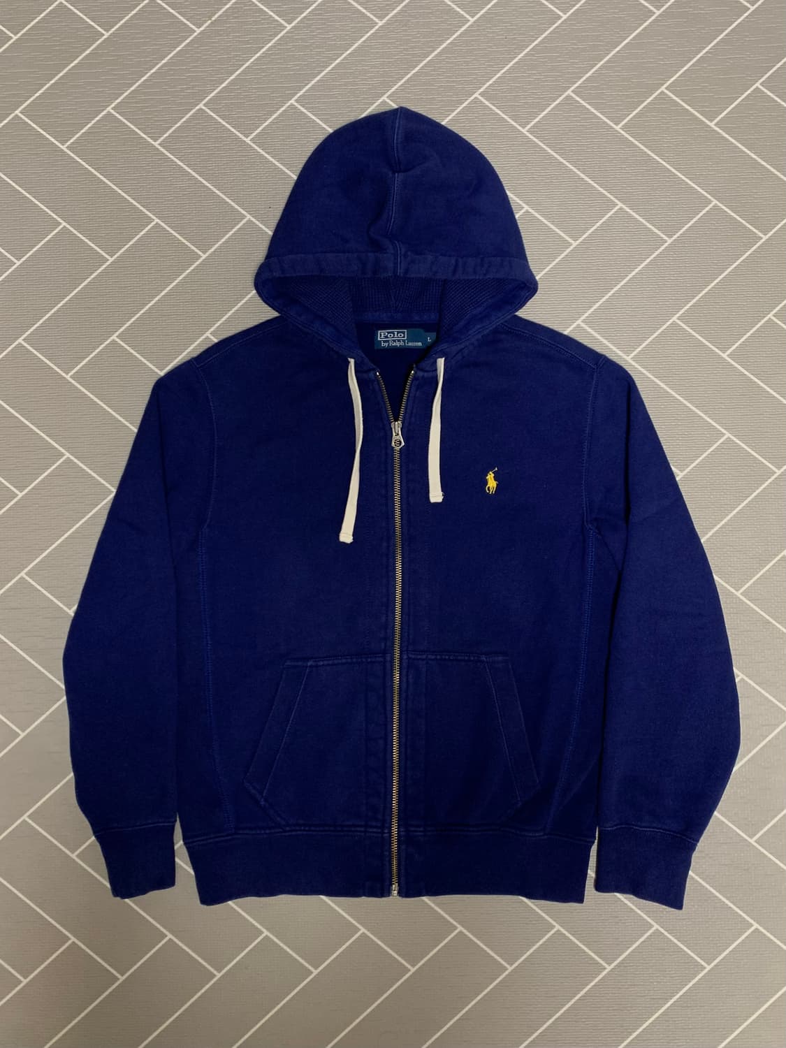 폴로 후드집업 네이비  상품이미지2