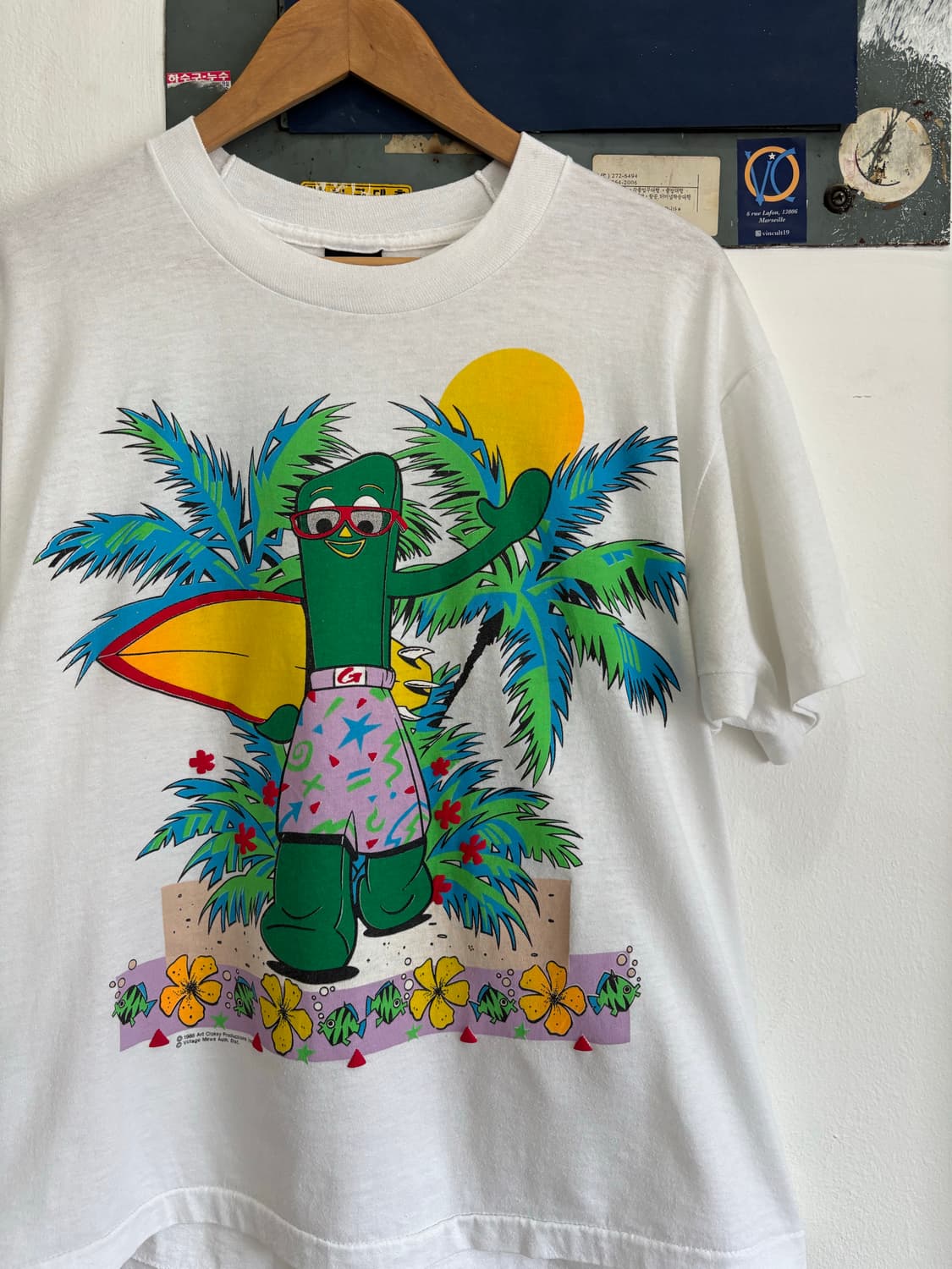 86 Art Clokey Surfer Gumby T-Shirt 상품이미지3