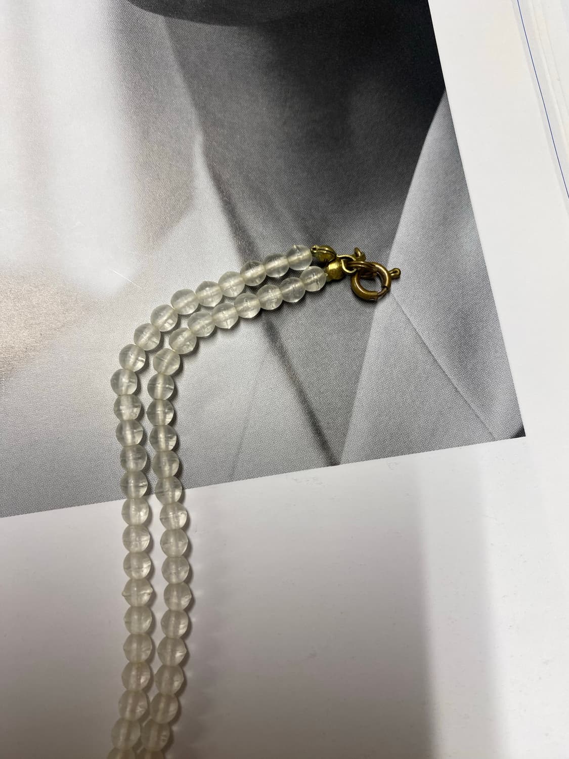 빈티지 옐로우 골드 비즈 목걸이 상품이미지7