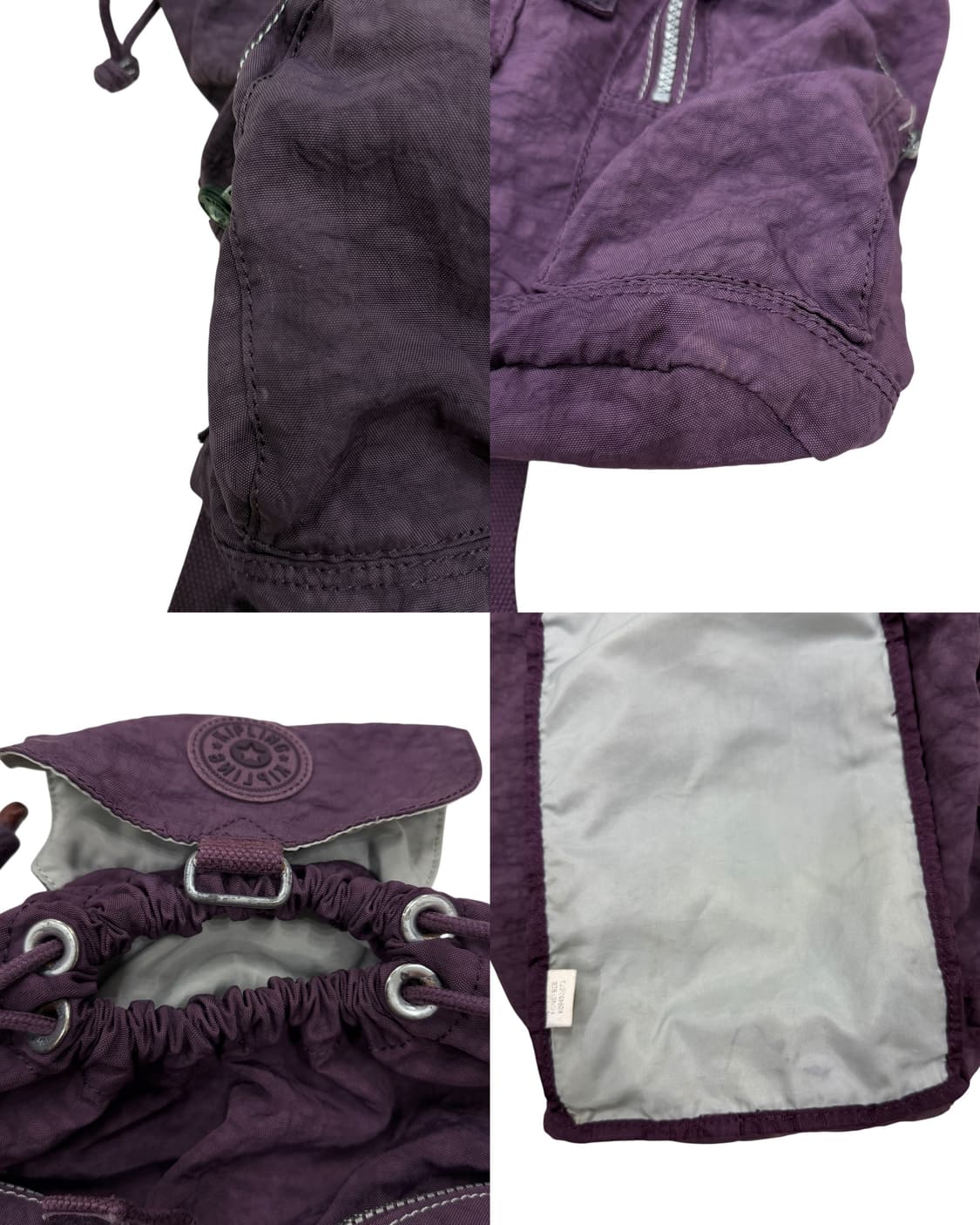 키플링 빈티지 Y2K 복조리 미니백팩 가방 다크퍼플 보라 상품이미지6