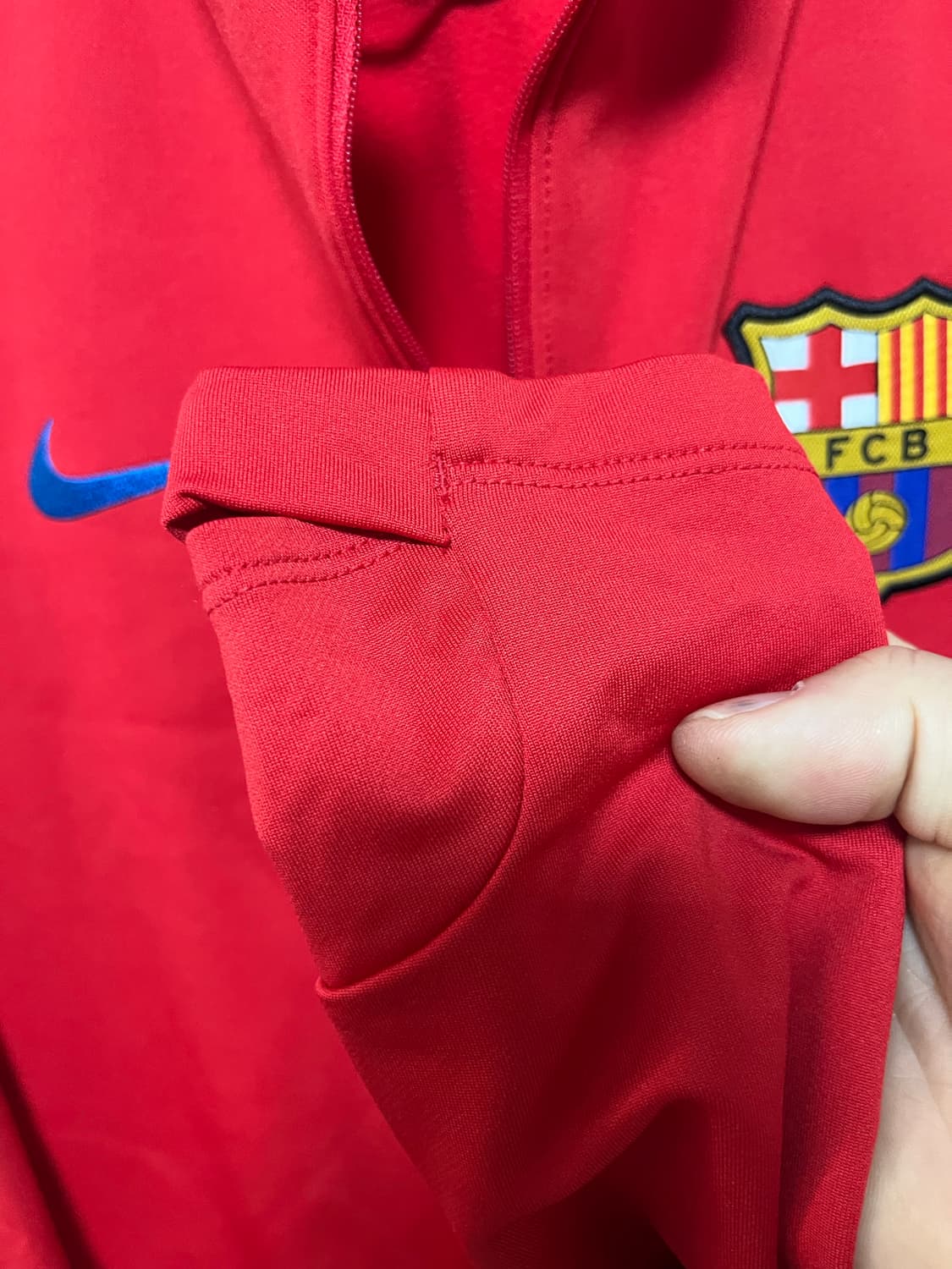 나이키 FC 바르셀로나 트레이닝 탑 레드 상품이미지5