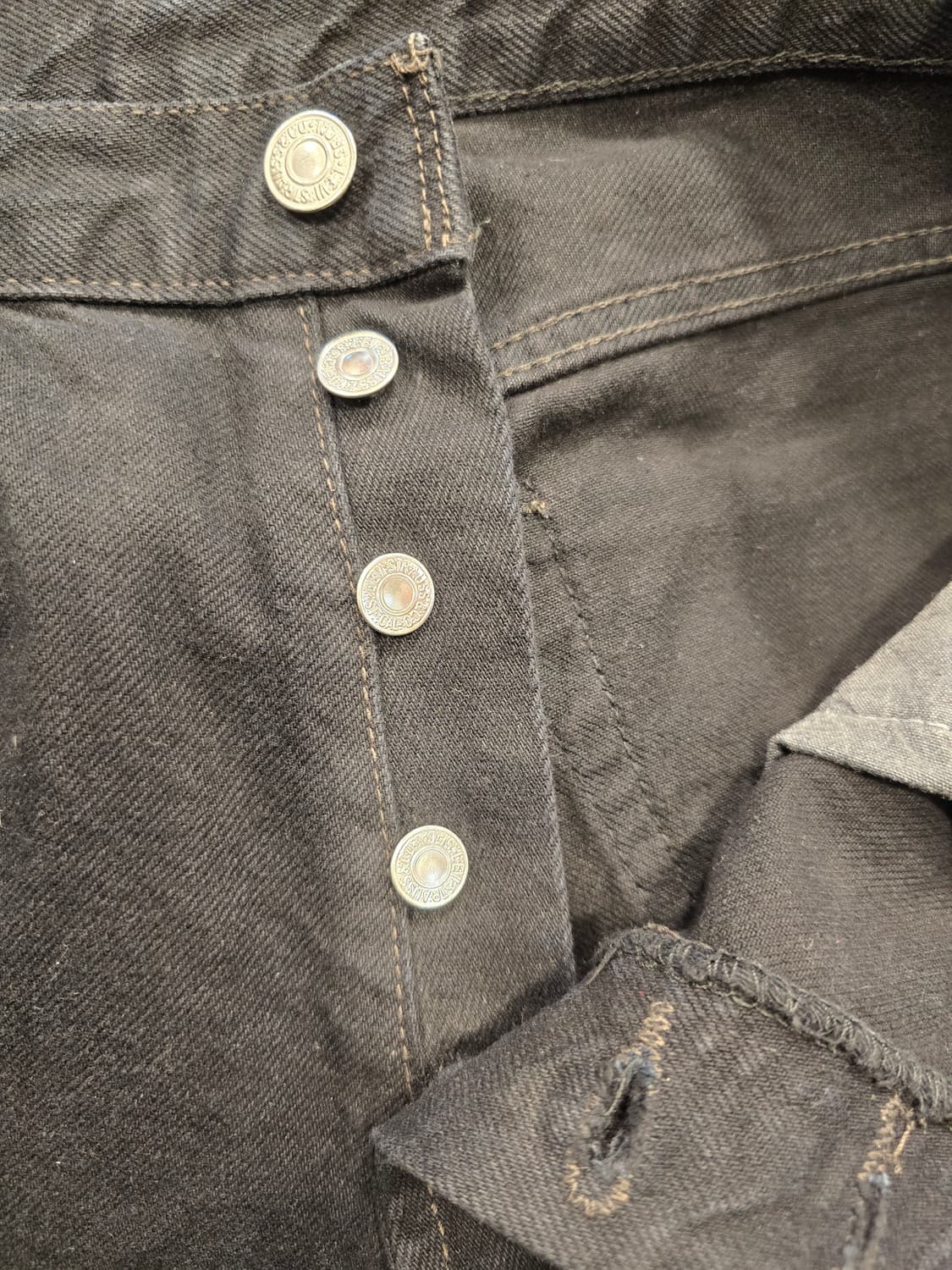 리바이스 501 블랙 데님 청바지 32~33 상품이미지7