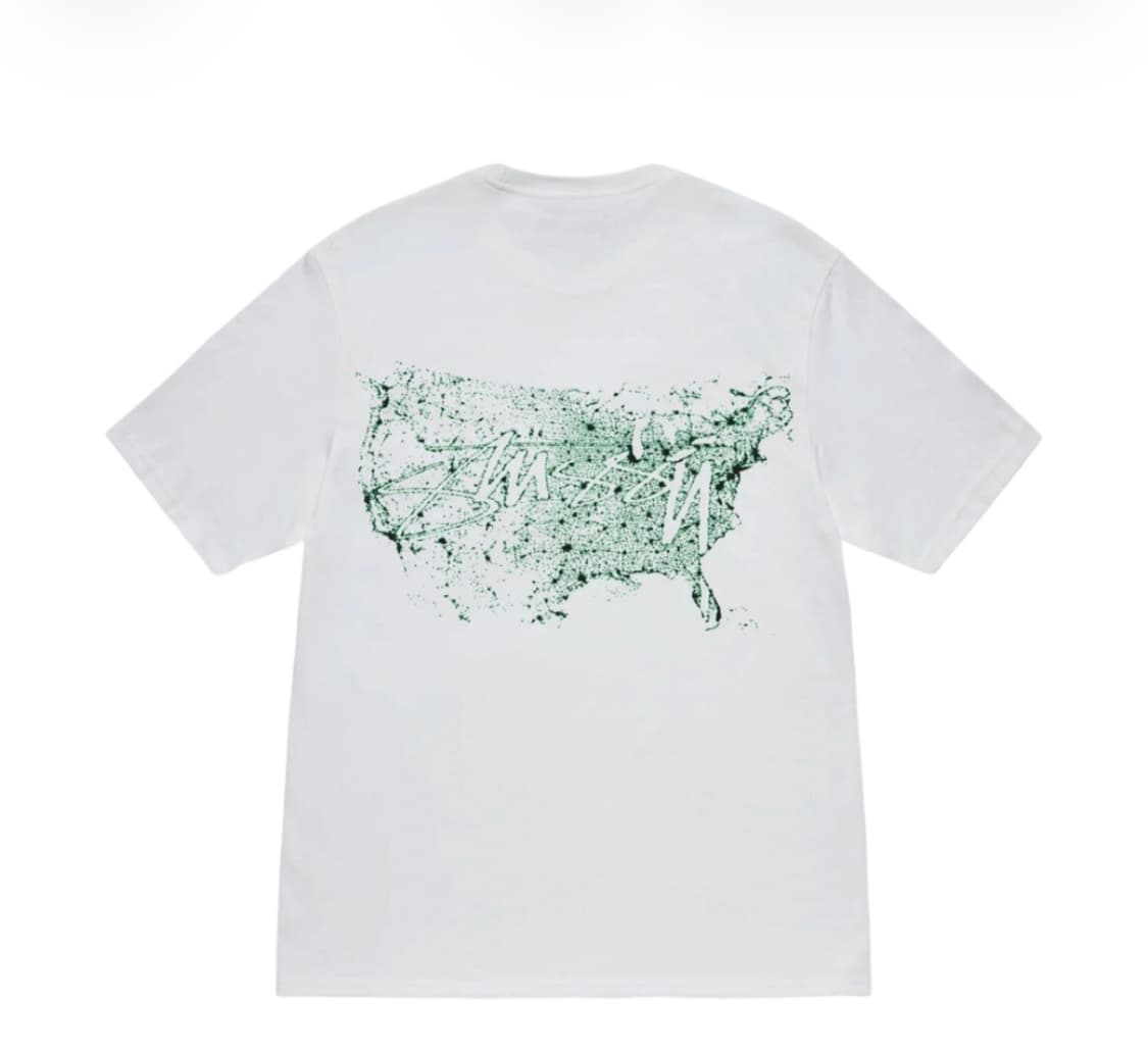 (L) 스투시 night lights T-shirt 화이트 상품이미지1