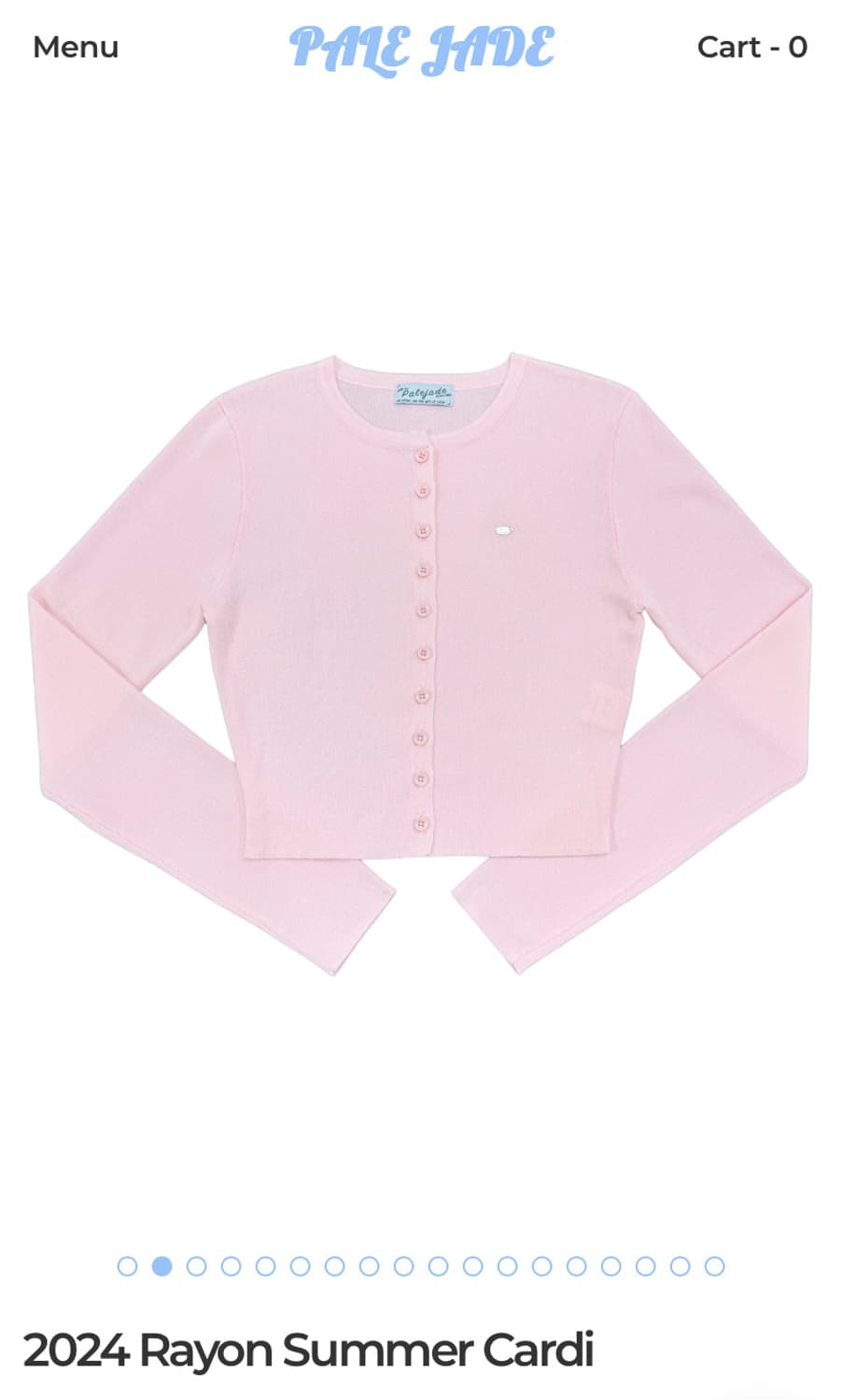 페일제이드 2024 레이온 썸머 가디건 베이비 핑크 상품이미지2