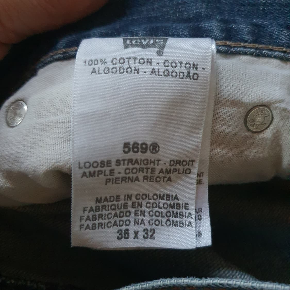리바이스 569 빈티지  데님 팬츠 No.34 상품이미지6