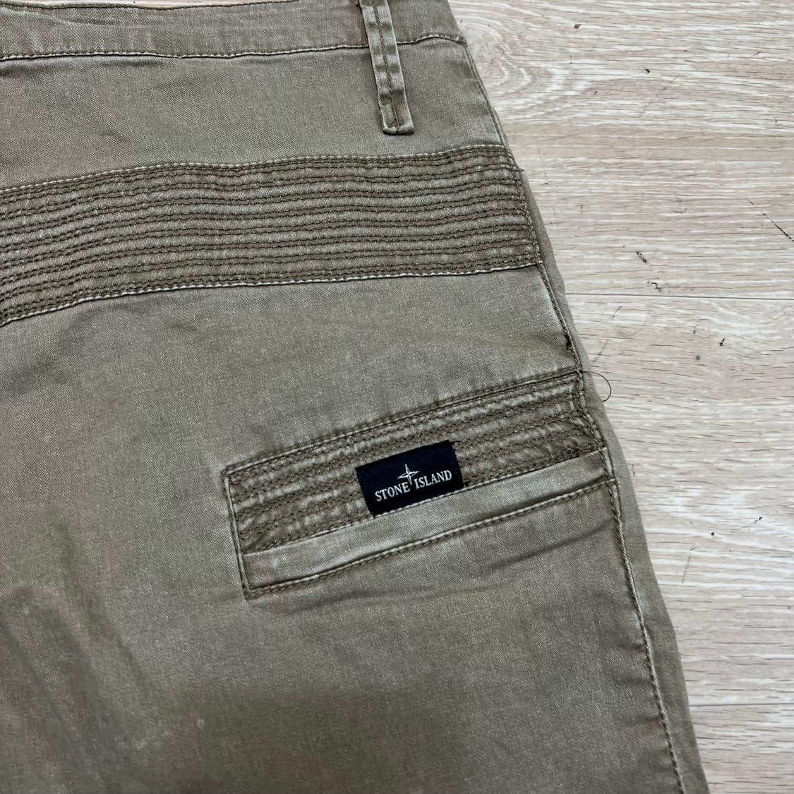 스톤아일랜드 올드 이펙트 워싱 와펜 카고팬츠 [베이지] L 상품이미지6