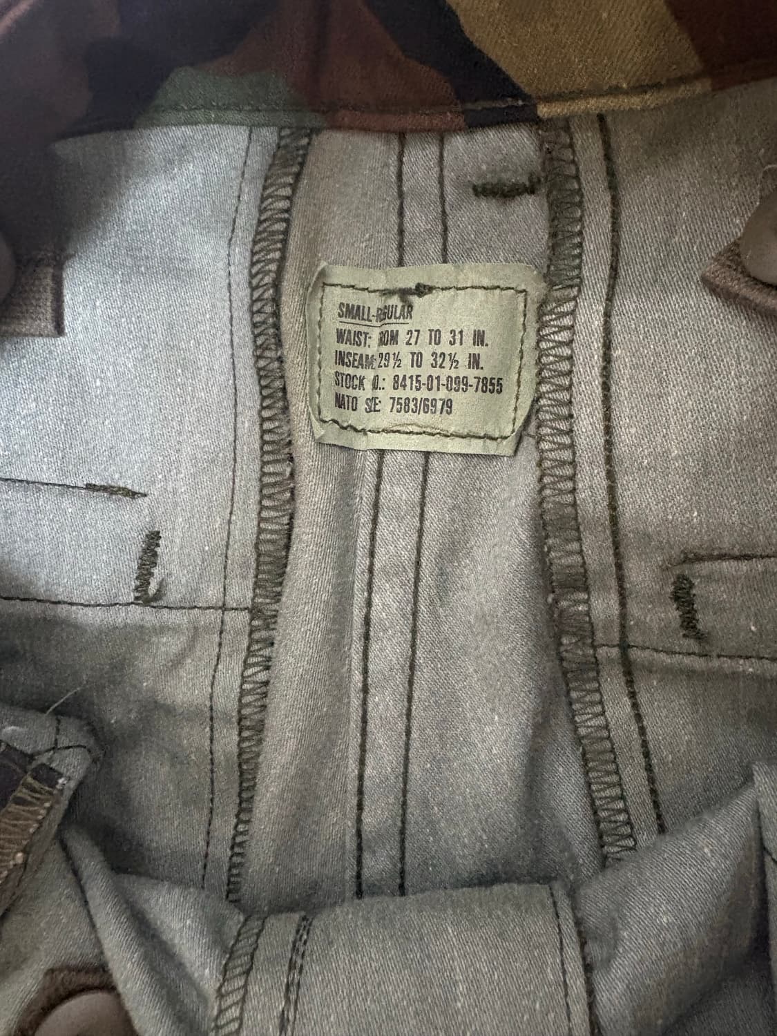 80s m65 우드랜드 팬츠 S/R 상품이미지5