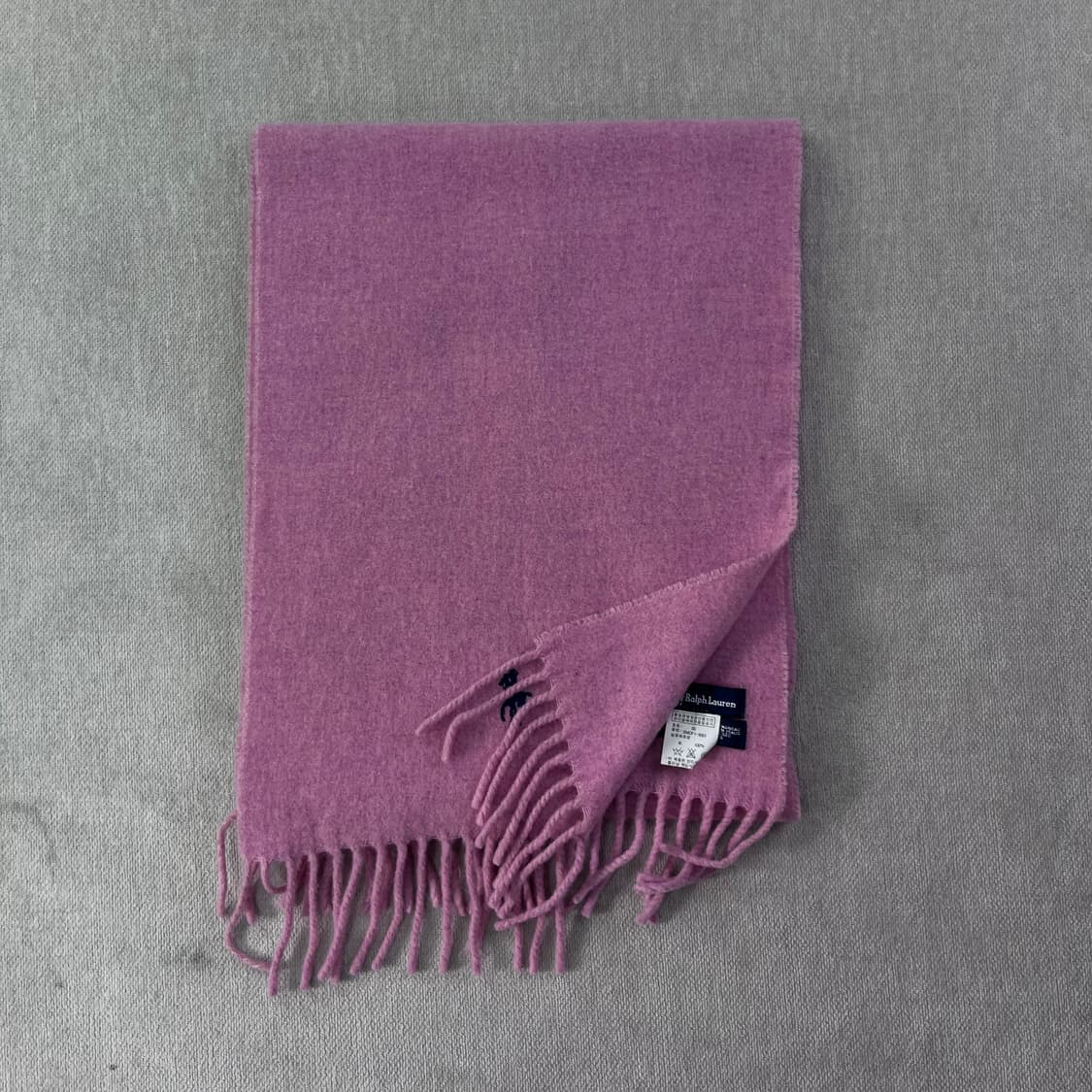 폴로랄프로렌 울 스몰포니 핑크 머플러 상품이미지2