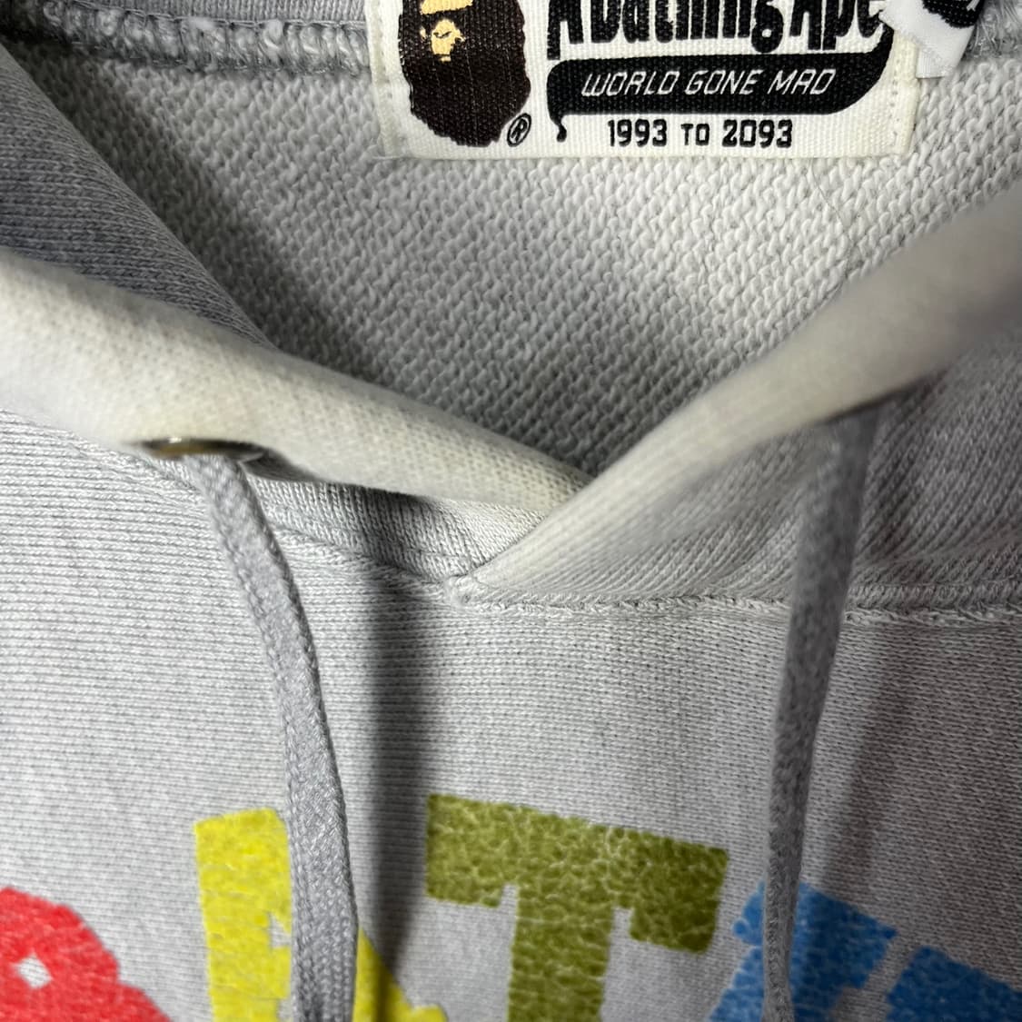 [Bape] 베이프 멀티컬러 로고 후드티셔츠 상품이미지4