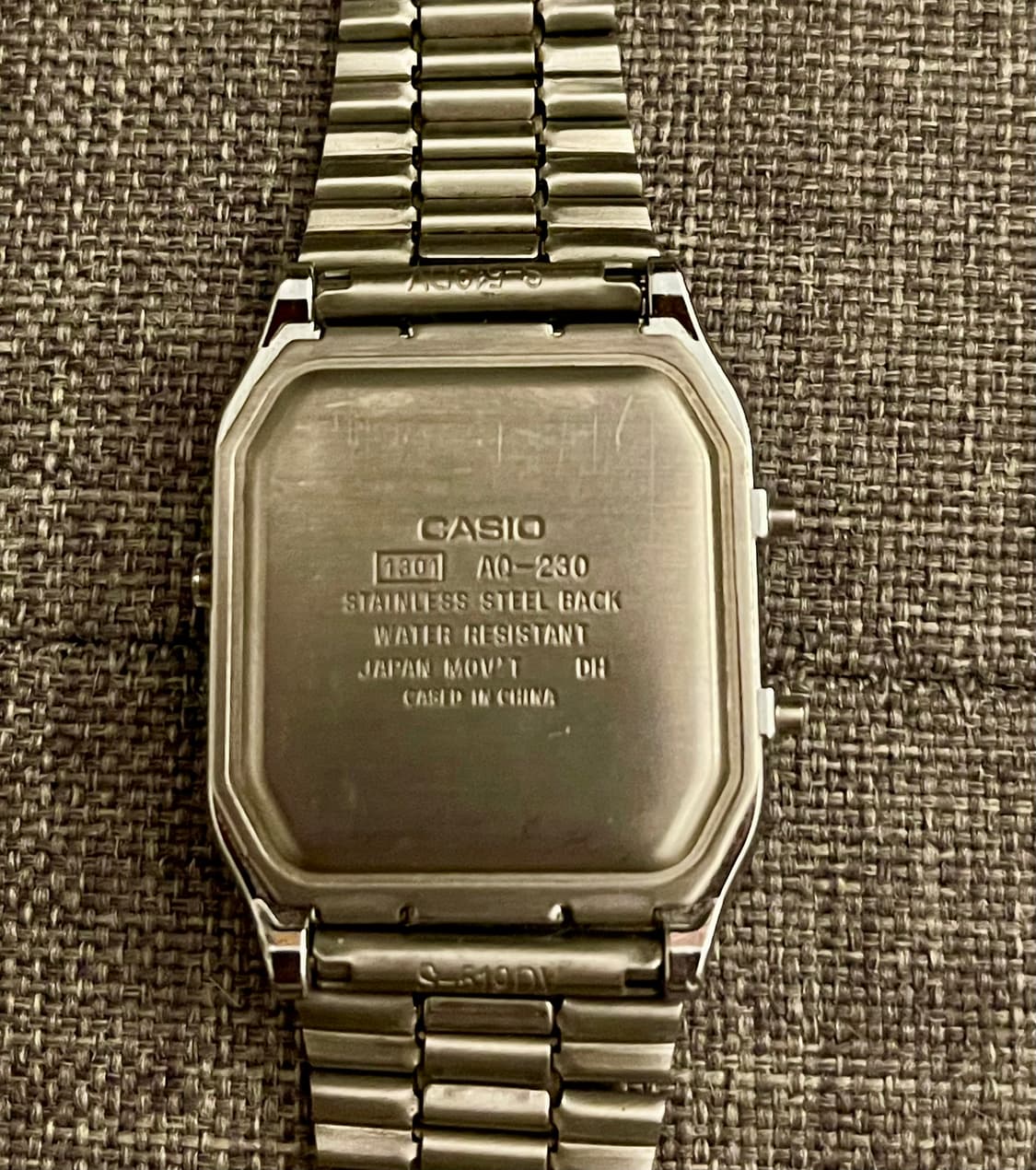 CASIO 카시오 아나디지 AQ-230/실버 블랙  상품이미지3