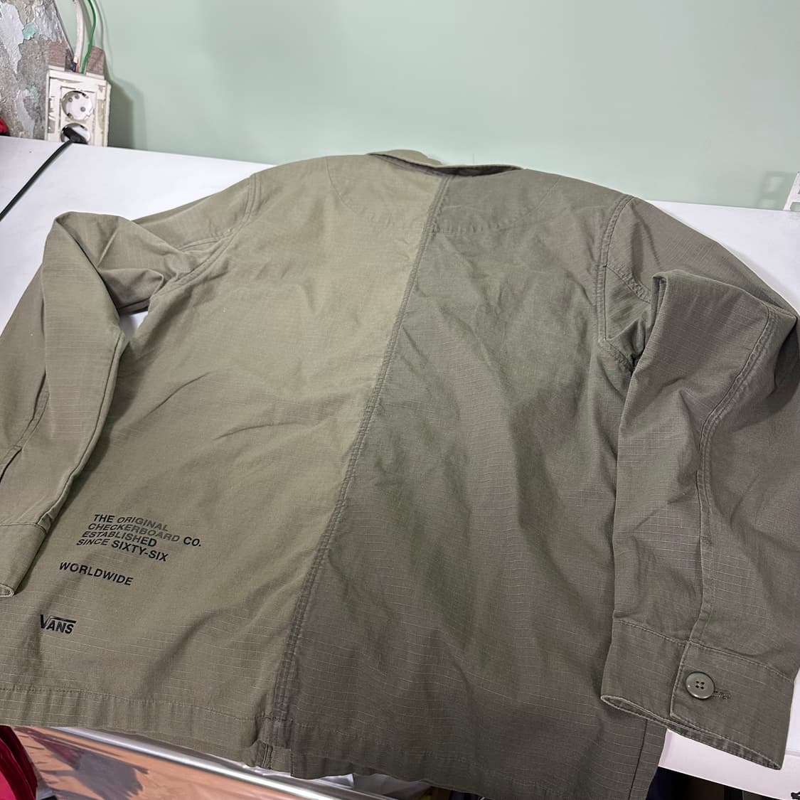 M 반스 카키 멀티포켓 야상코튼 야상셔츠 보더자켓 상품이미지4