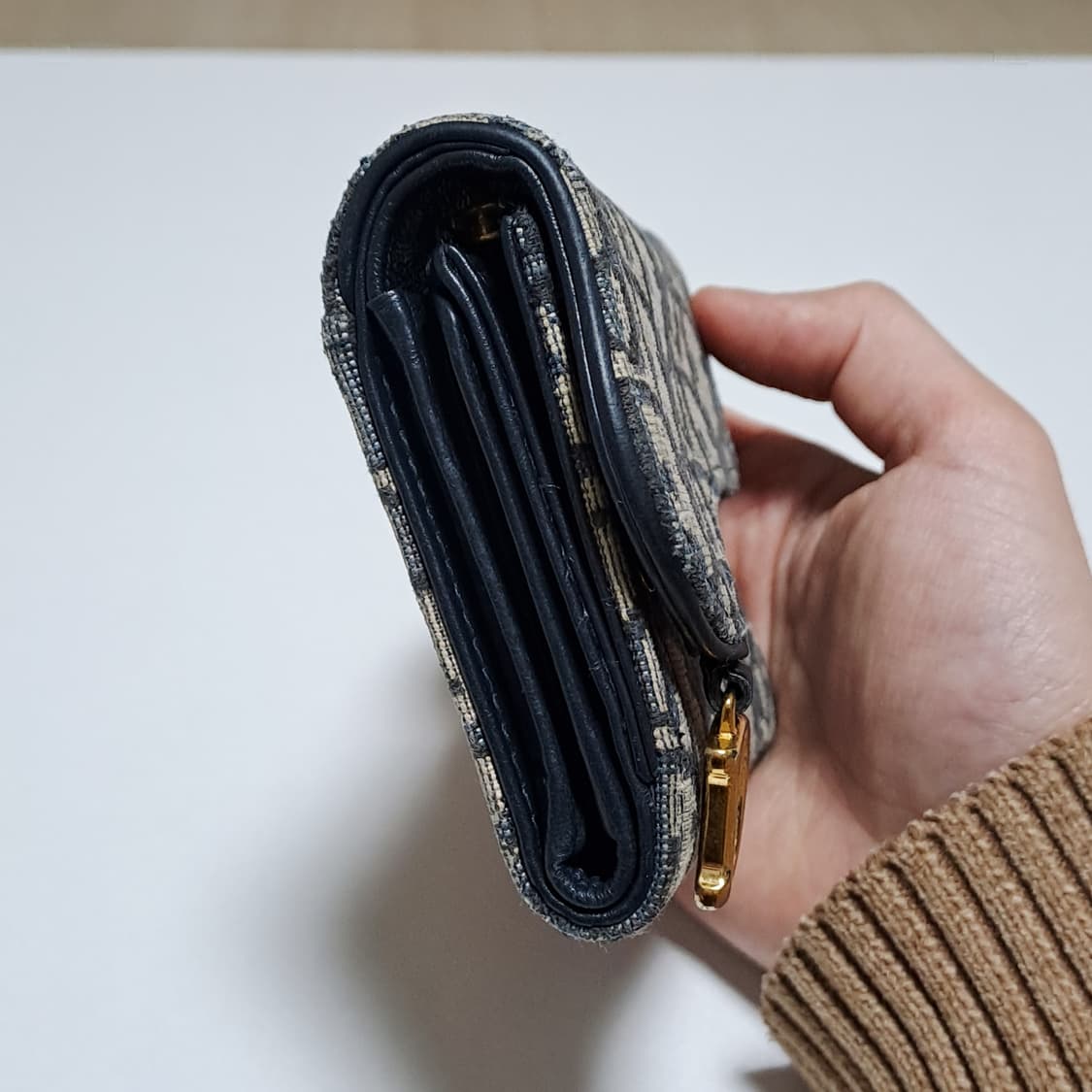 [100%/정품] 디올 새들 로터스 오블리크 3단 지갑, 디올지갑 상품이미지9