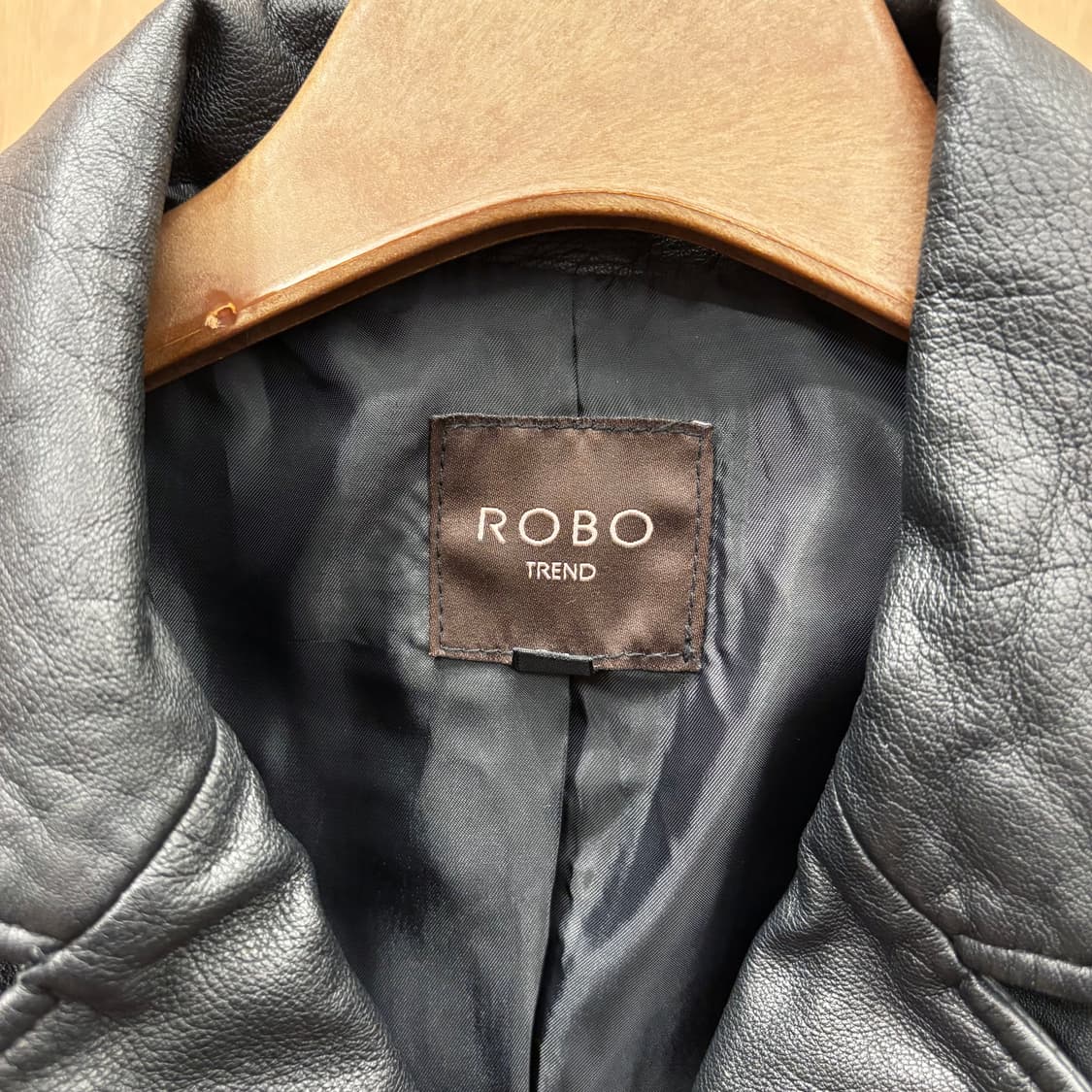 빈티지 레더 라이더 자켓 숄더 견장 스터드 밑단 벨트 스트랩 디테일 블랙 상품이미지8