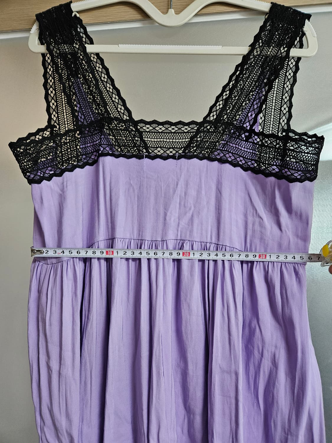 FRANCO 레이스 롱 원피스 라벤더 상품이미지4