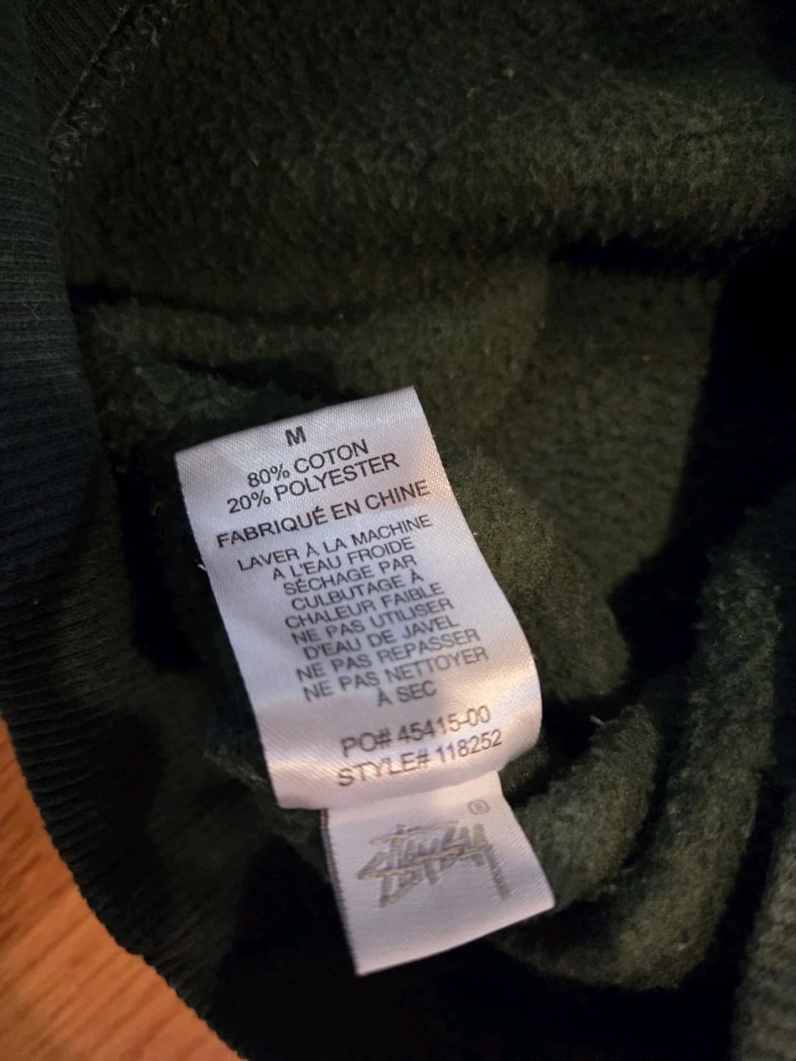 스투시 오벌 로고 아플리케 후드티 상품이미지5