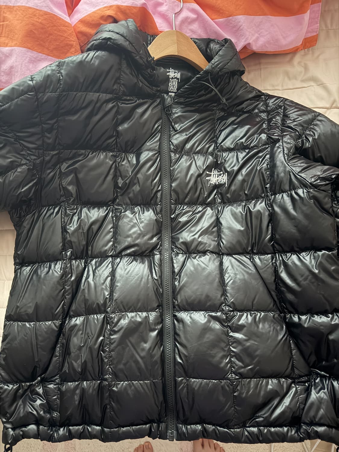 스투시 미드웨이트 후드 퍼퍼 블랙 m 상품이미지2