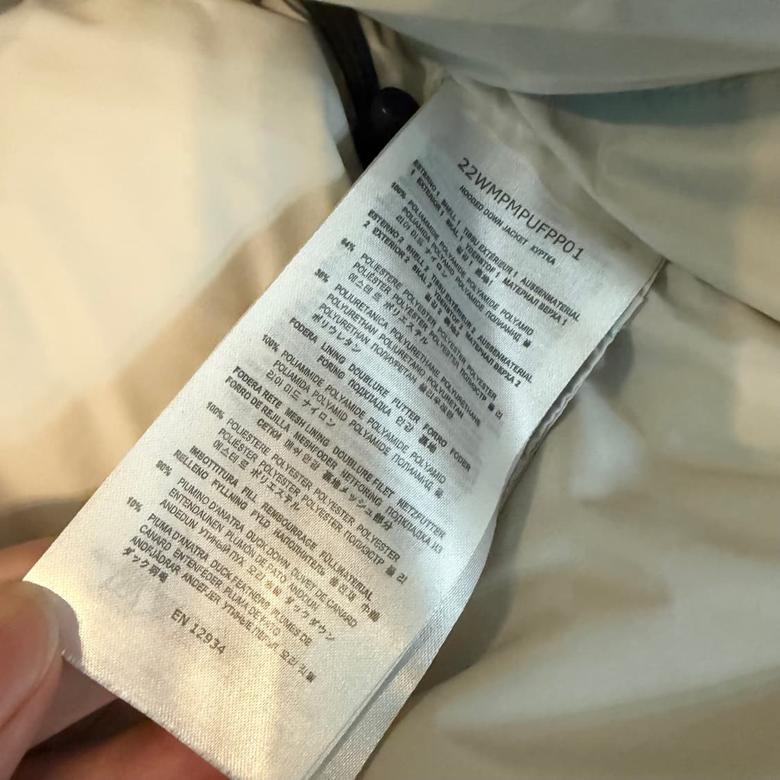 {오케이몰판/새상품급} 파라점퍼스 클라우드 패딩 그레이 S사이드 상품이미지5