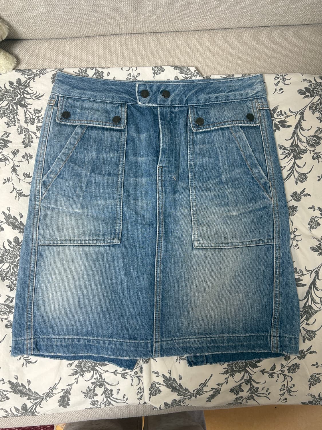 베네통 데님 스커트 상품이미지1