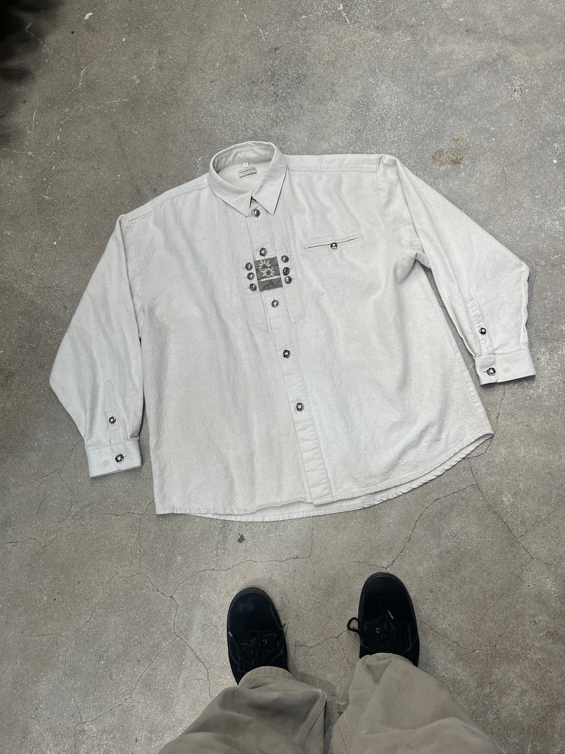 C&A 빈티지 리넨-코튼 트라흐텐 셔츠 상품이미지1