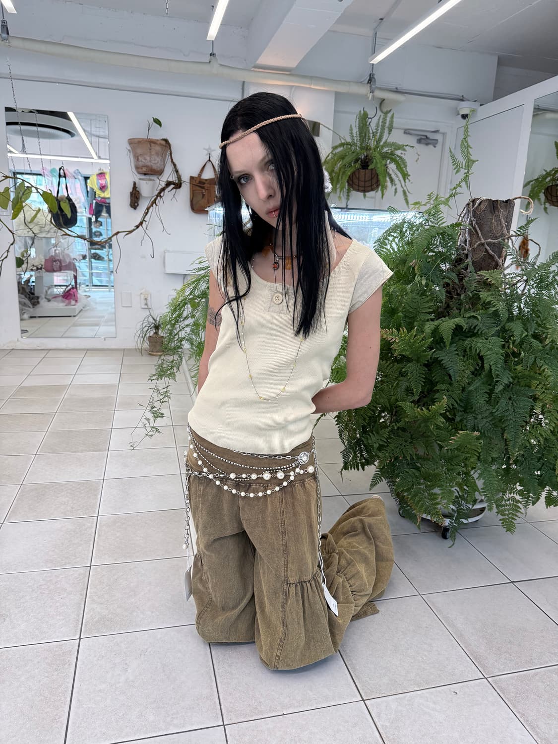 tie dye flare wide pants 상품이미지4