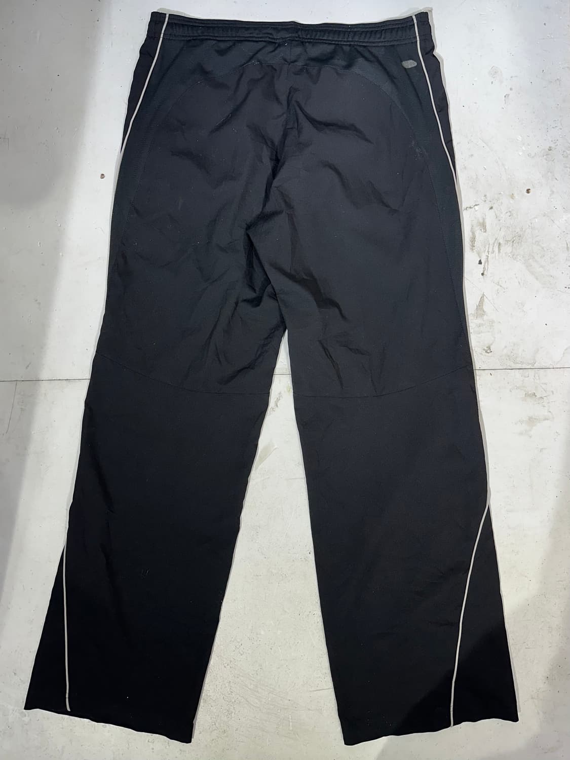 아디다스 와이드 블랙 화이트 사이드 라인 팬츠 M 상품이미지5