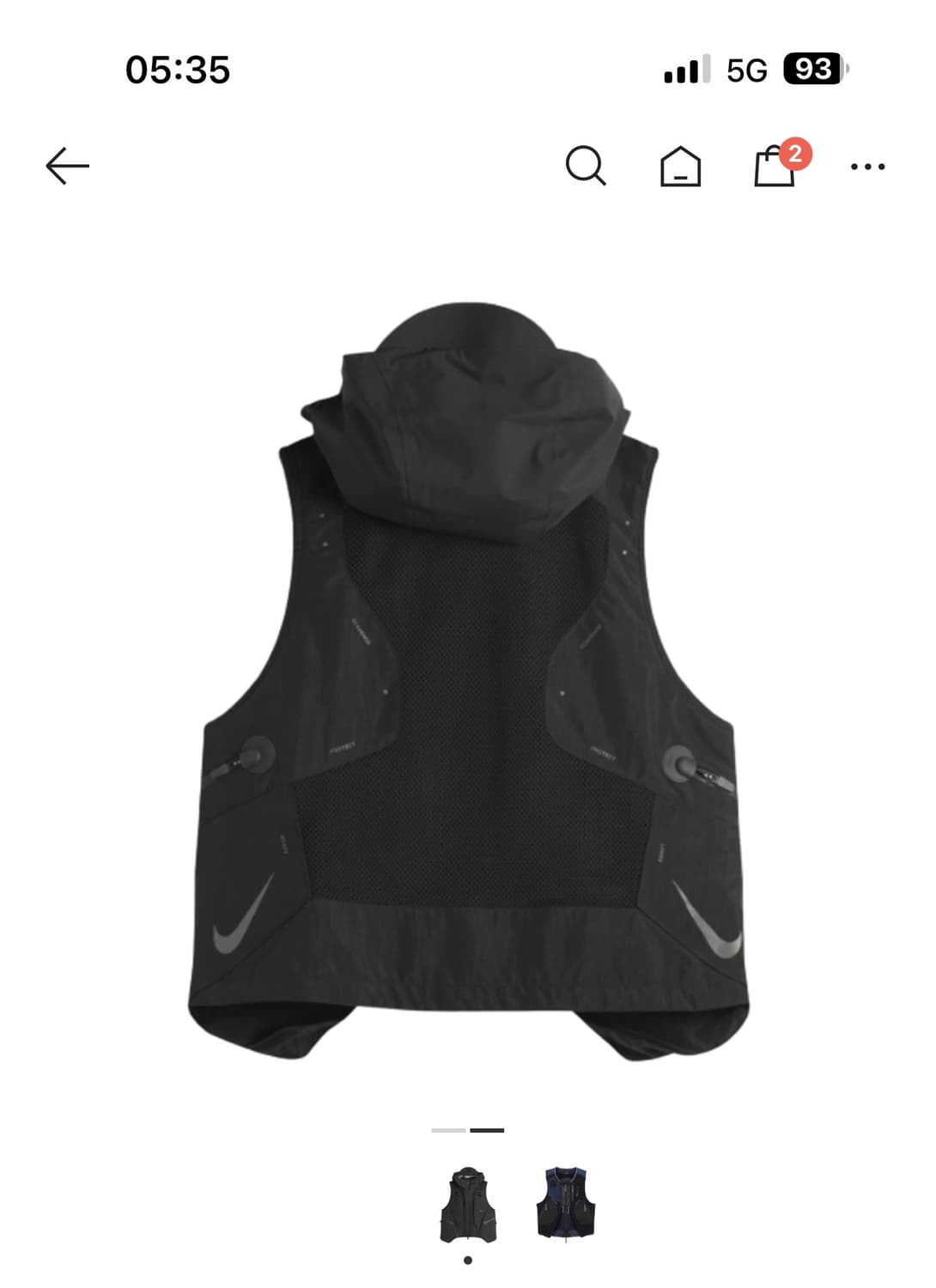 나이키 ISPA 모듈러 베스트 남성 재킷  블랙 스트릿 패션 조끼  상품이미지2