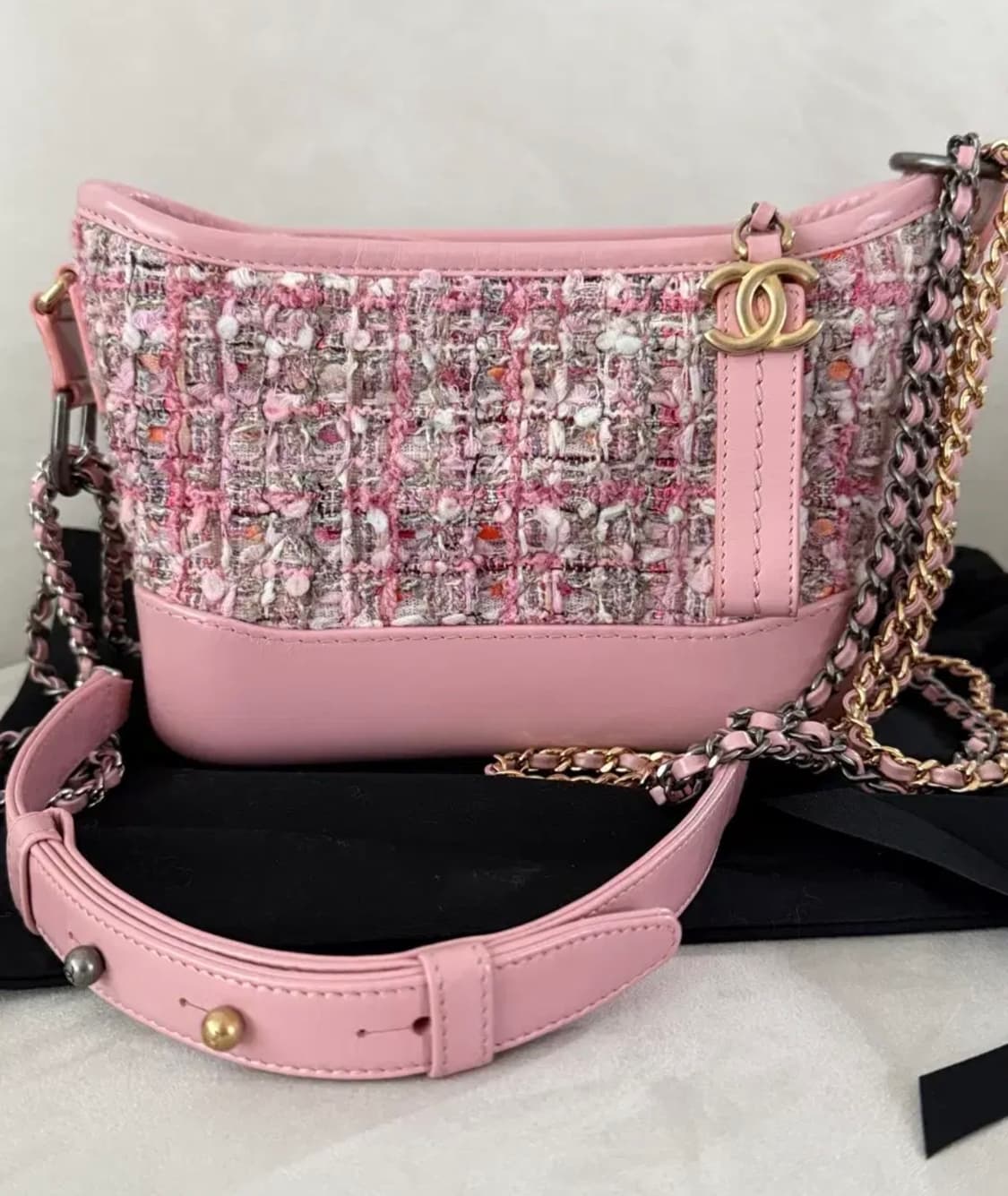 샤넬 핑크 트위드 호보백 가브리엘 호보백 스몰 상품이미지1